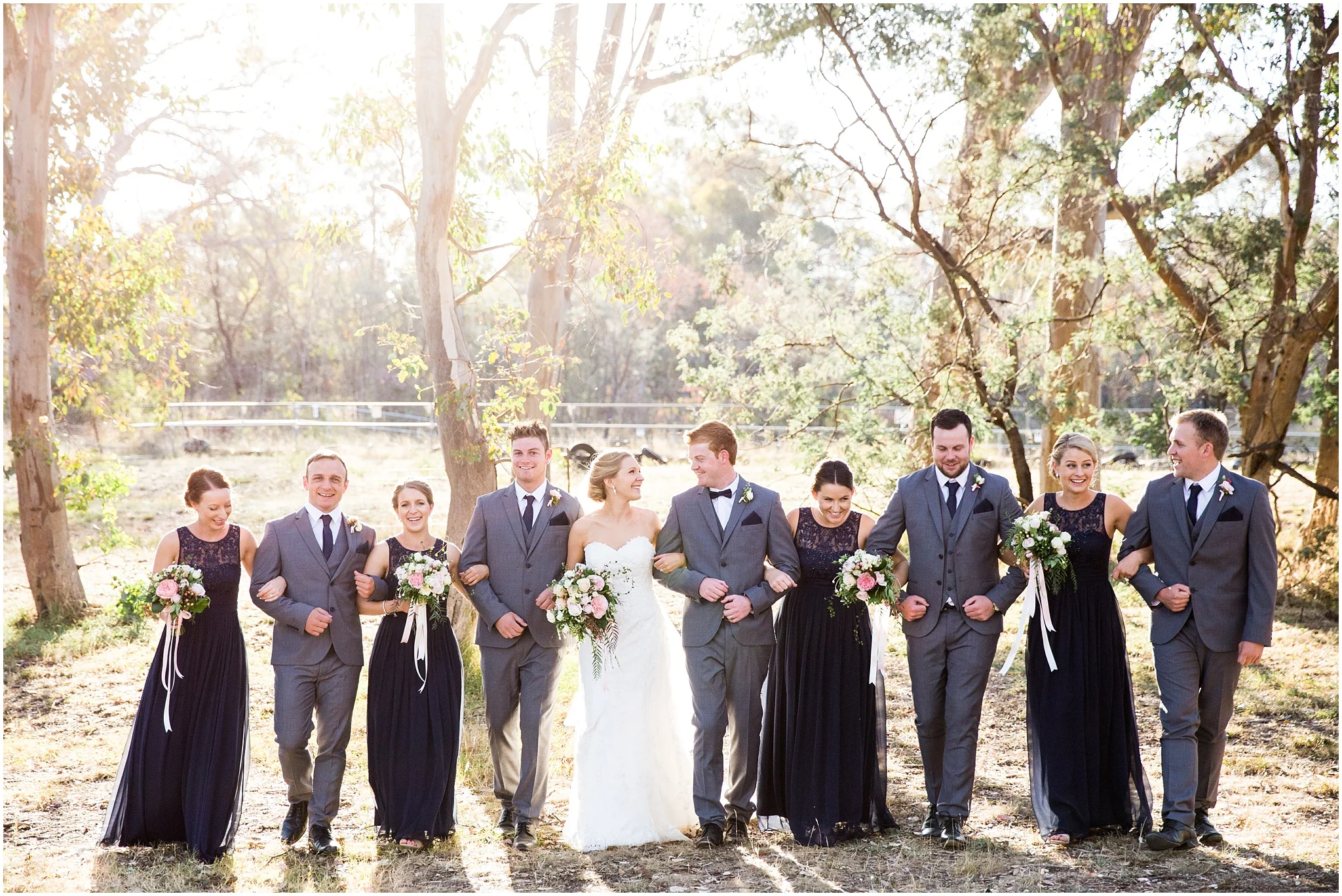 Bridal Party Wedding Photography at Gold Creek