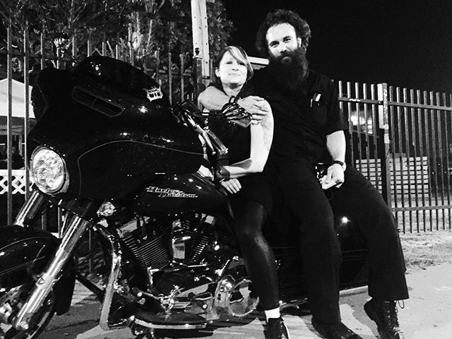 Ride or die #detroitstyle. 
#samcro #oldlady #beardlife #beardgang
@chocolatemilksmom 
Gratitude B.