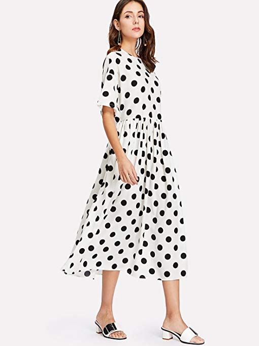 Amazon Romwe polka dot dress.jpg