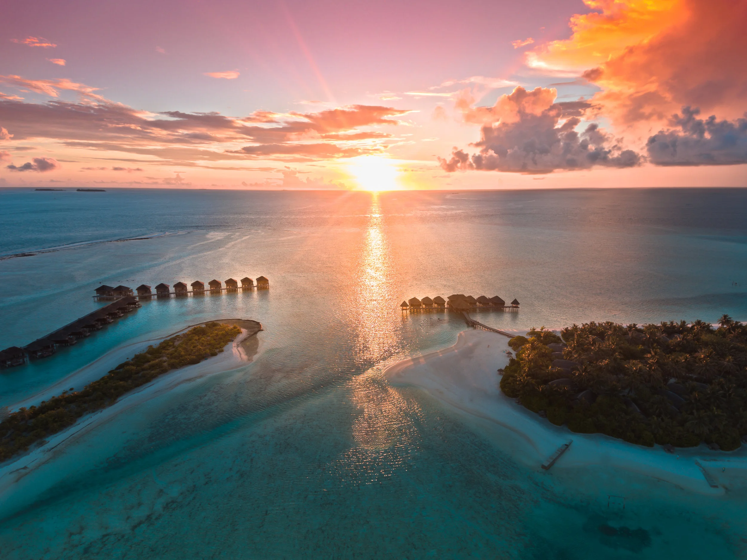 Sunset at Anantara Dhigu