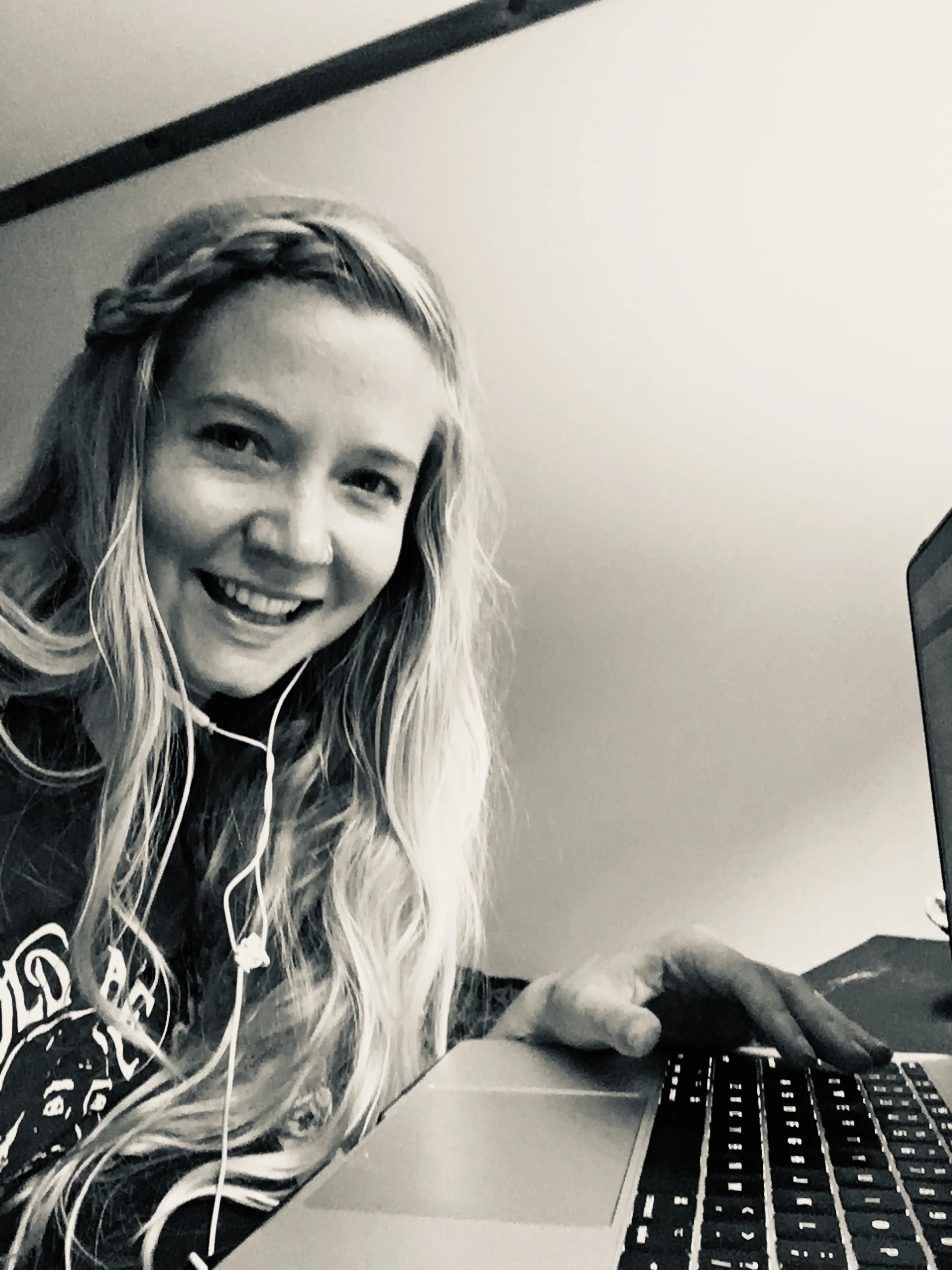 One of my favorite places to be—writing at my desk!!