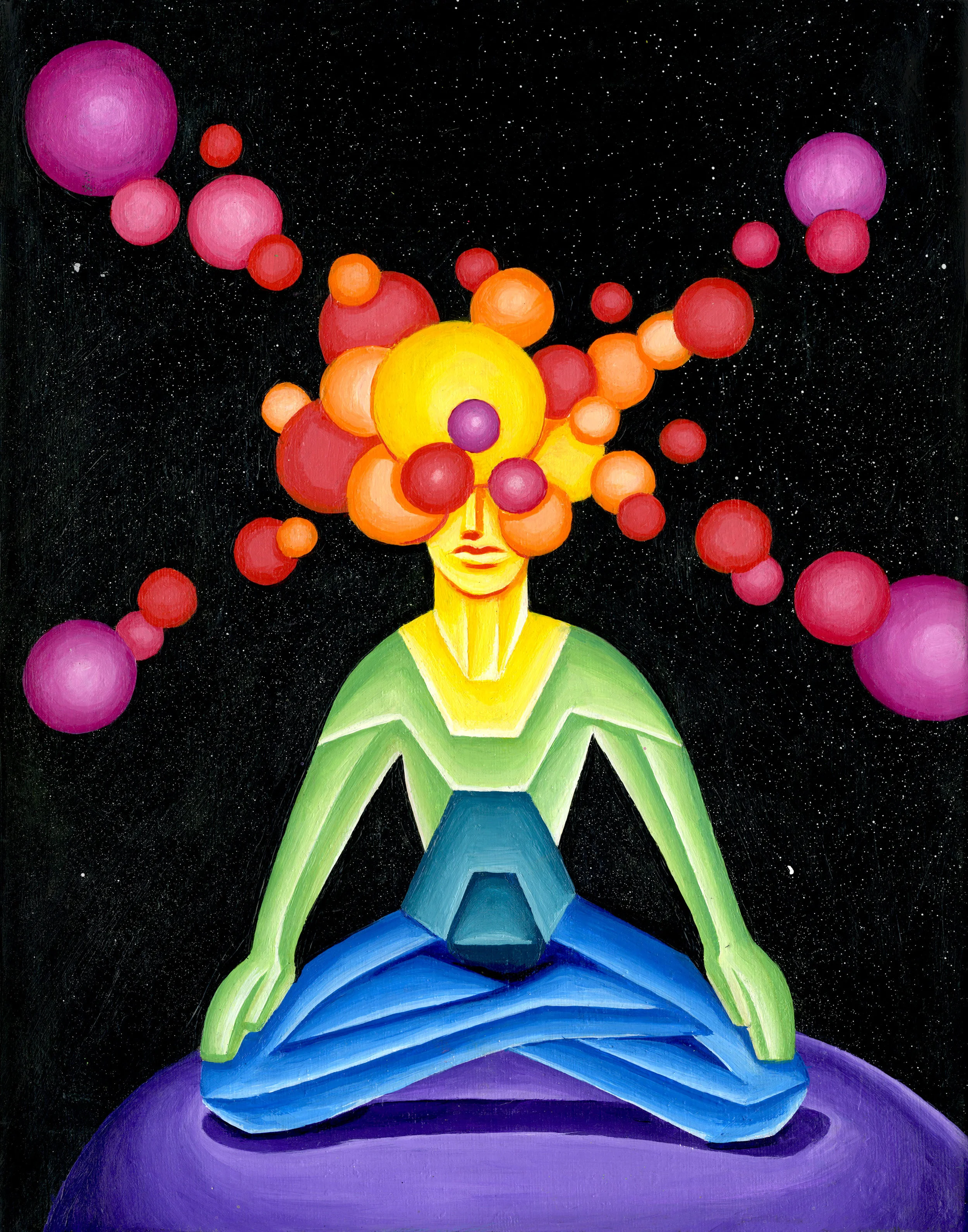 Meditations II 11" x 14" acrylic on canvas 2016