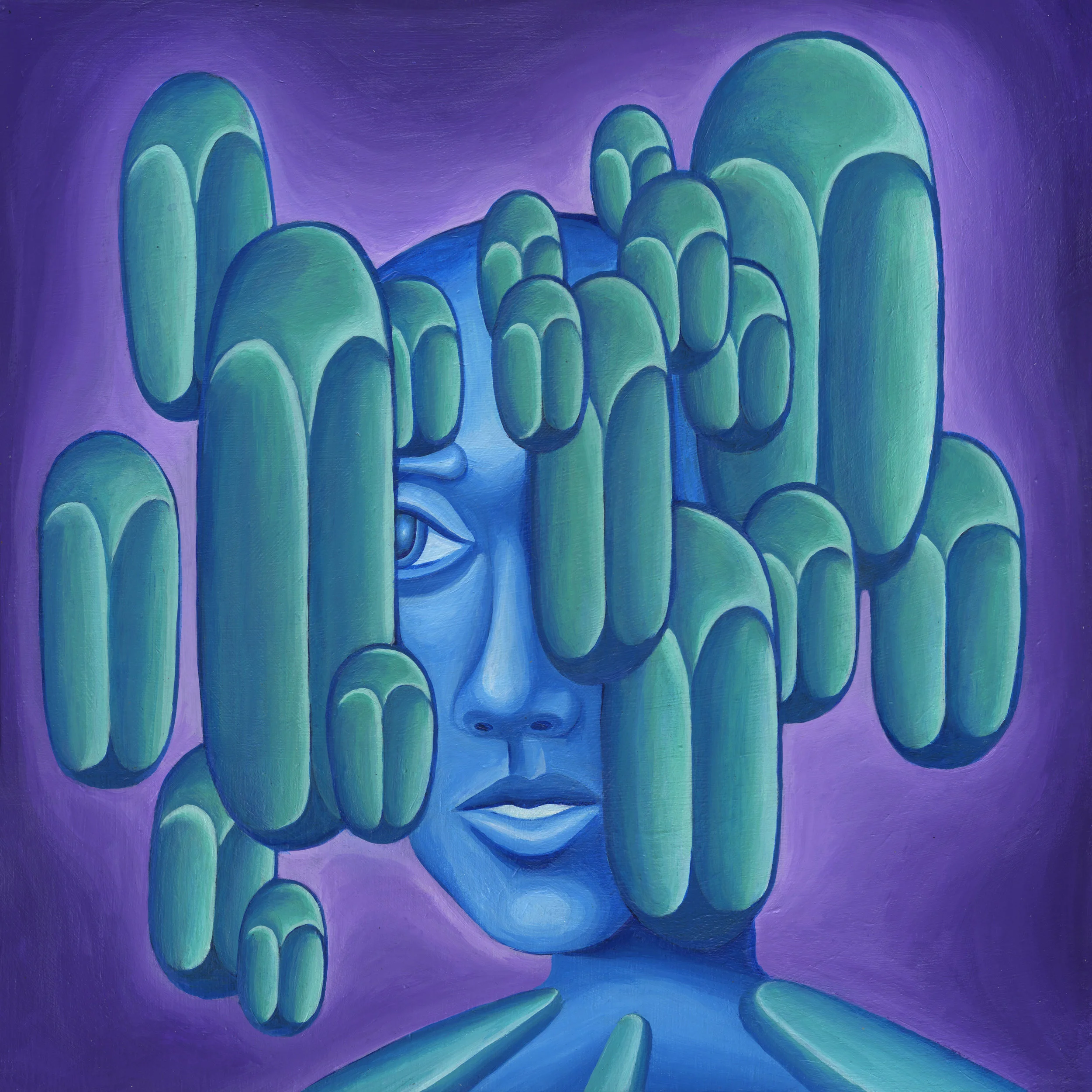 Sight Seeker 18" x 18" acrylic on canvas 2018