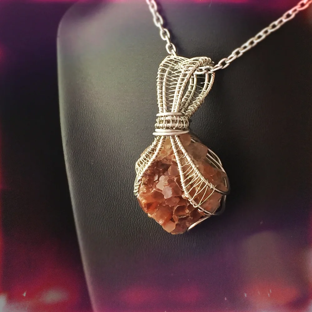 Aragonite Healing Stone Necklace