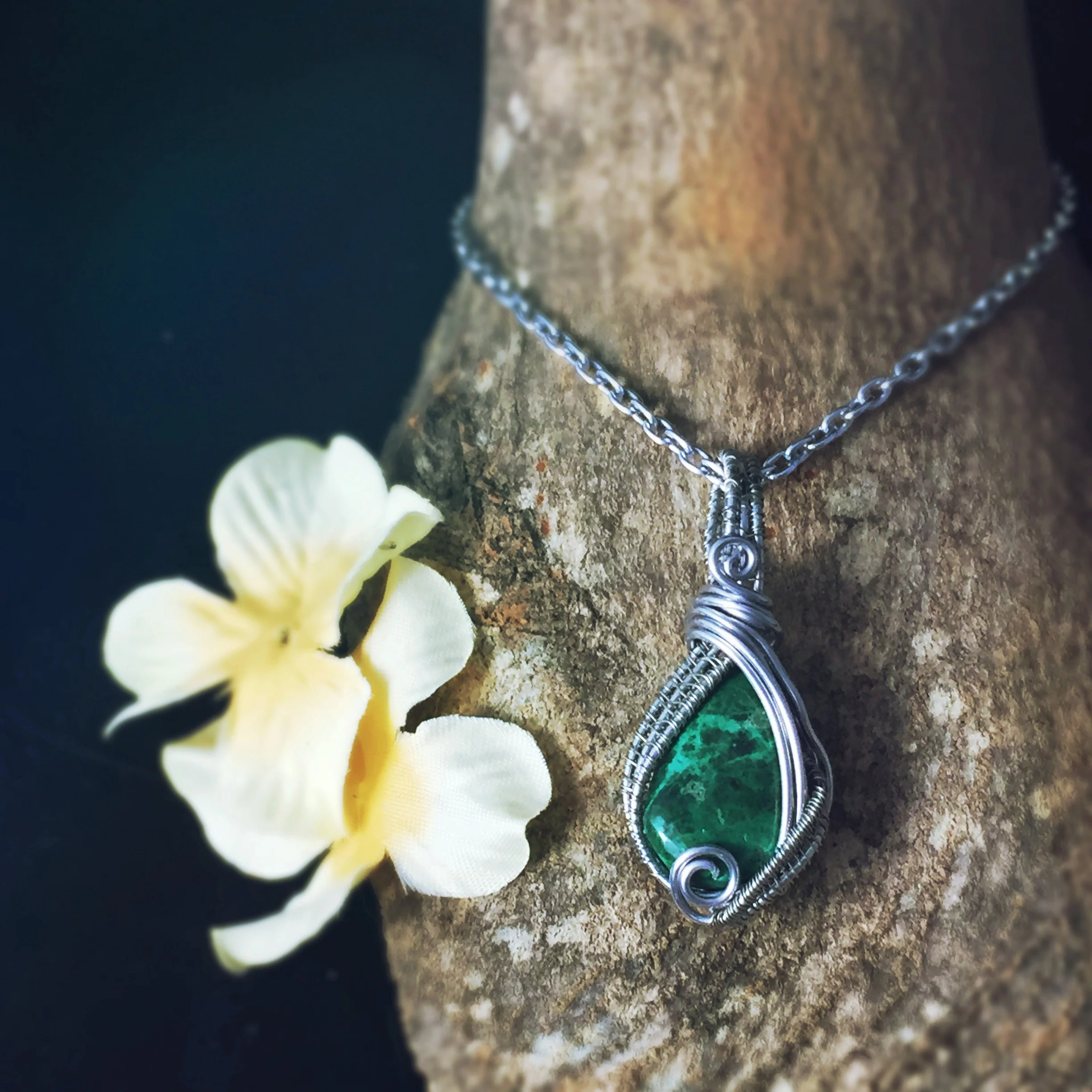 chrysocolla necklace