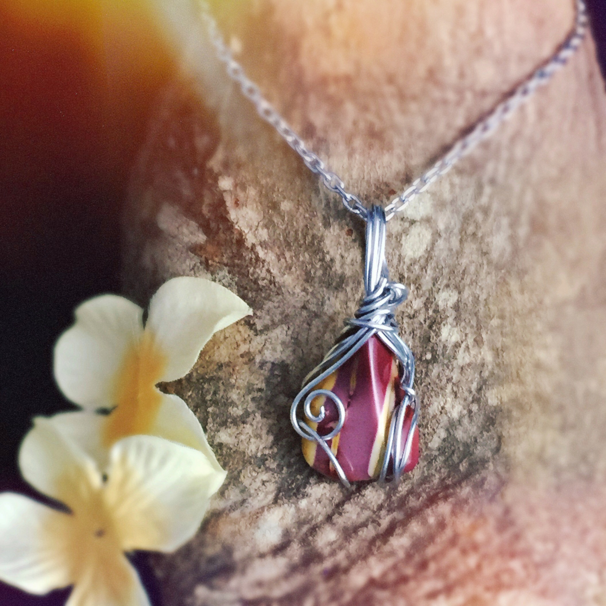 Mookaite jasper necklace