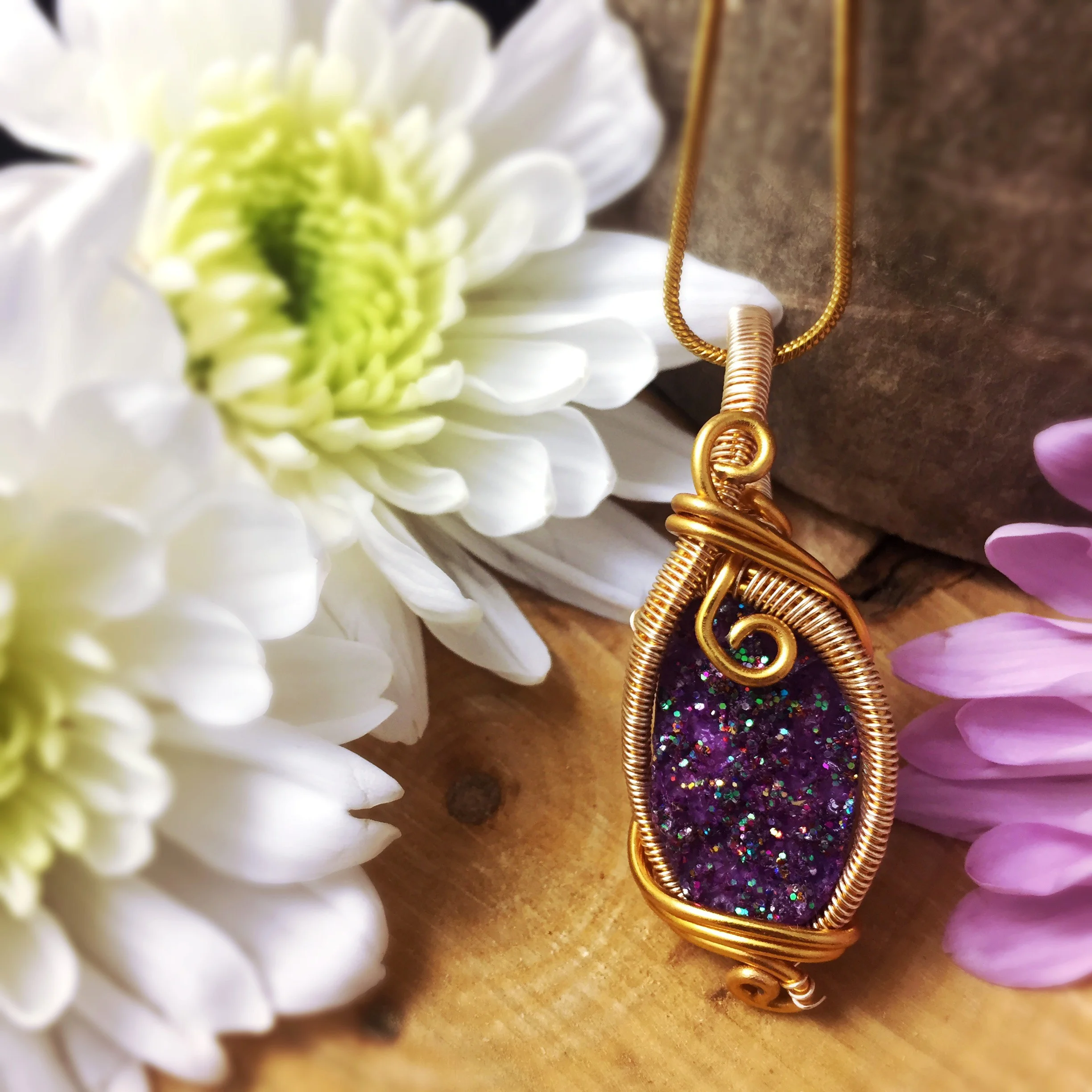 Gold Druze Pendant