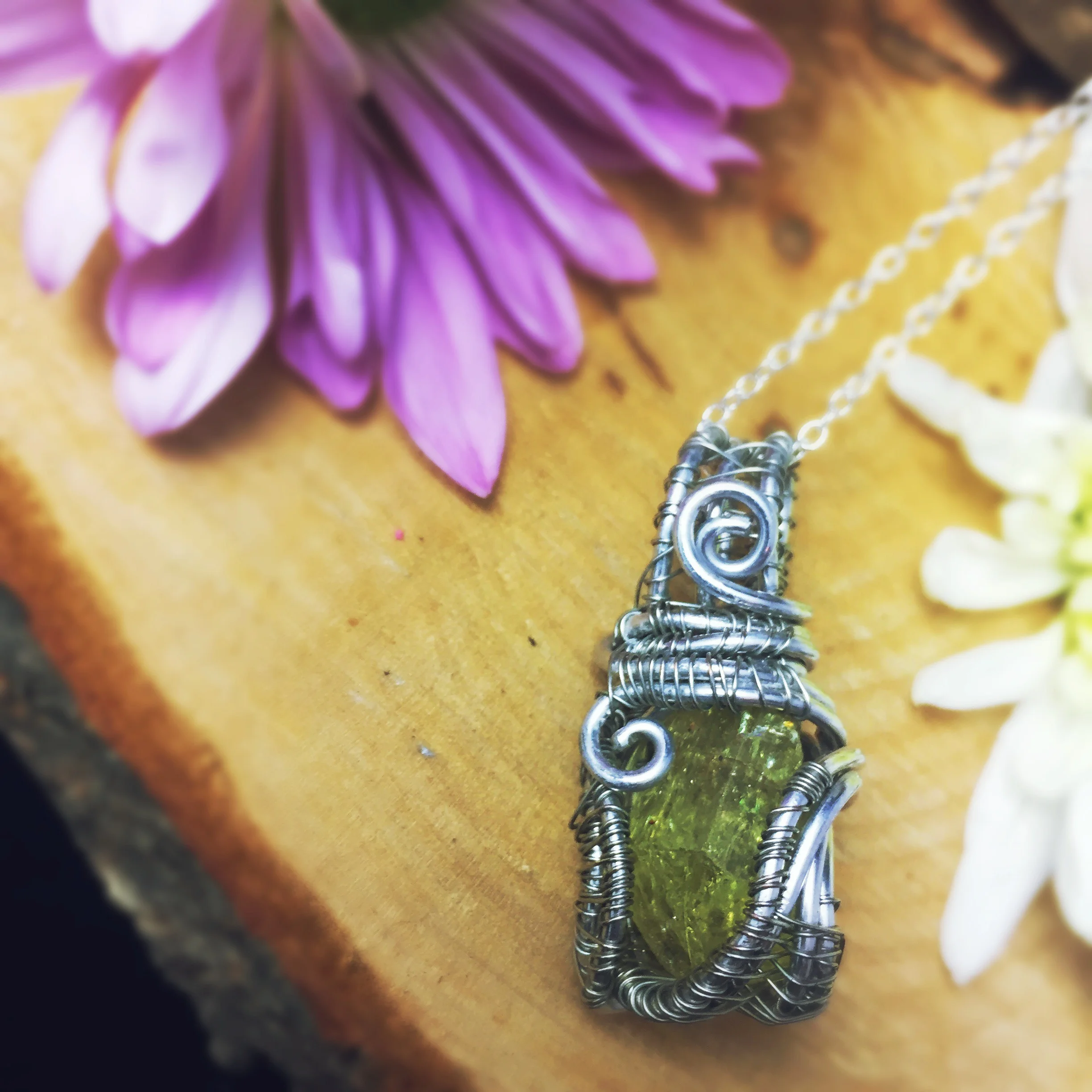 Golden Apatite Healing Crystal Necklace