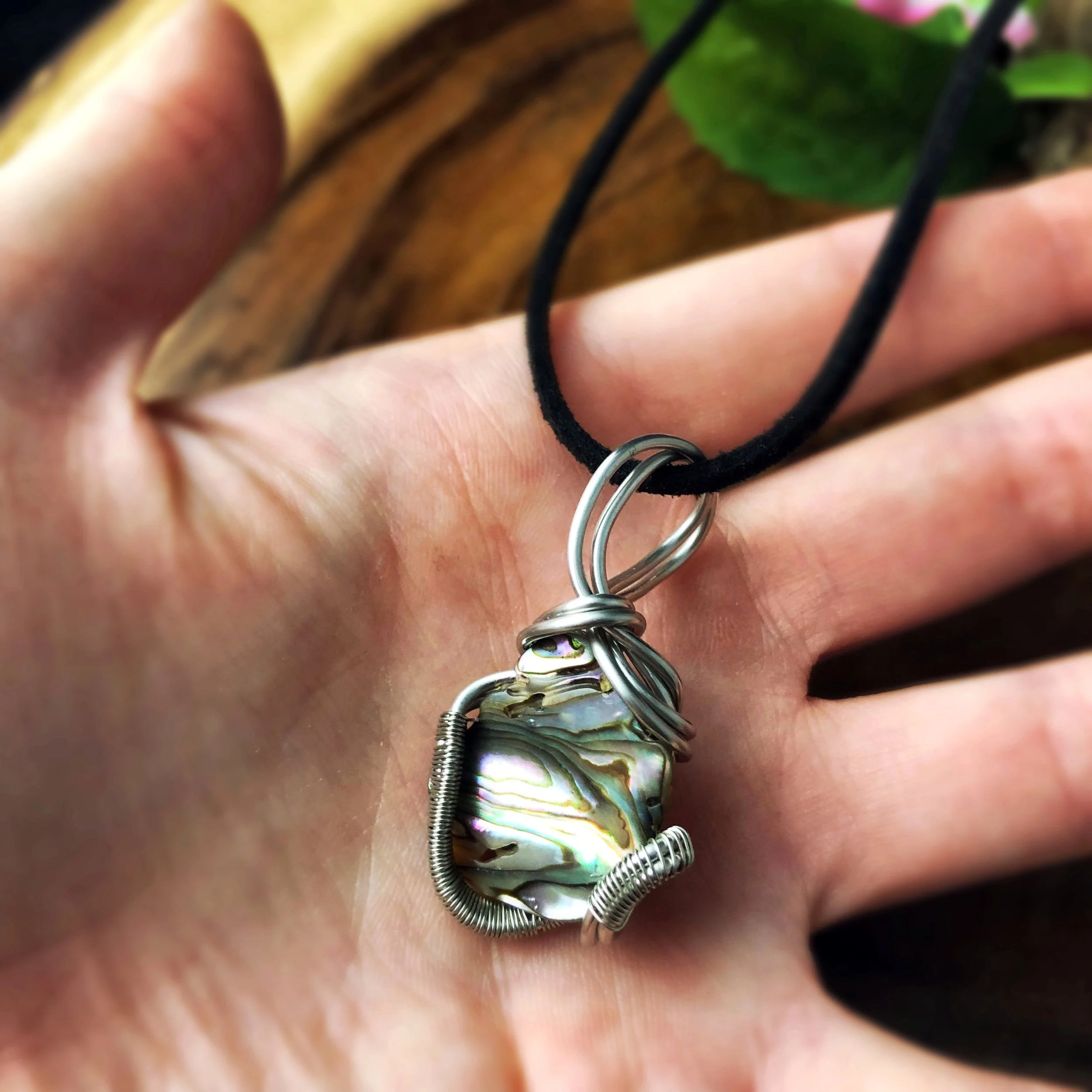 Abalone Necklace by And Zen Some