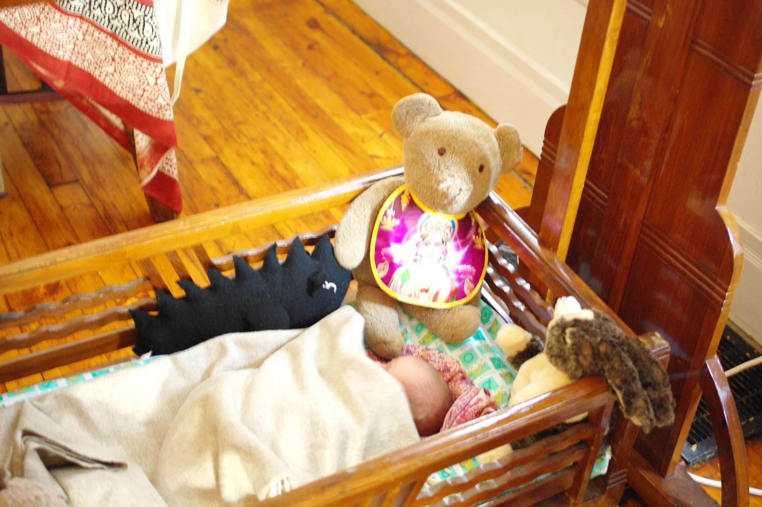 Laya in Viren-Mama's Crib