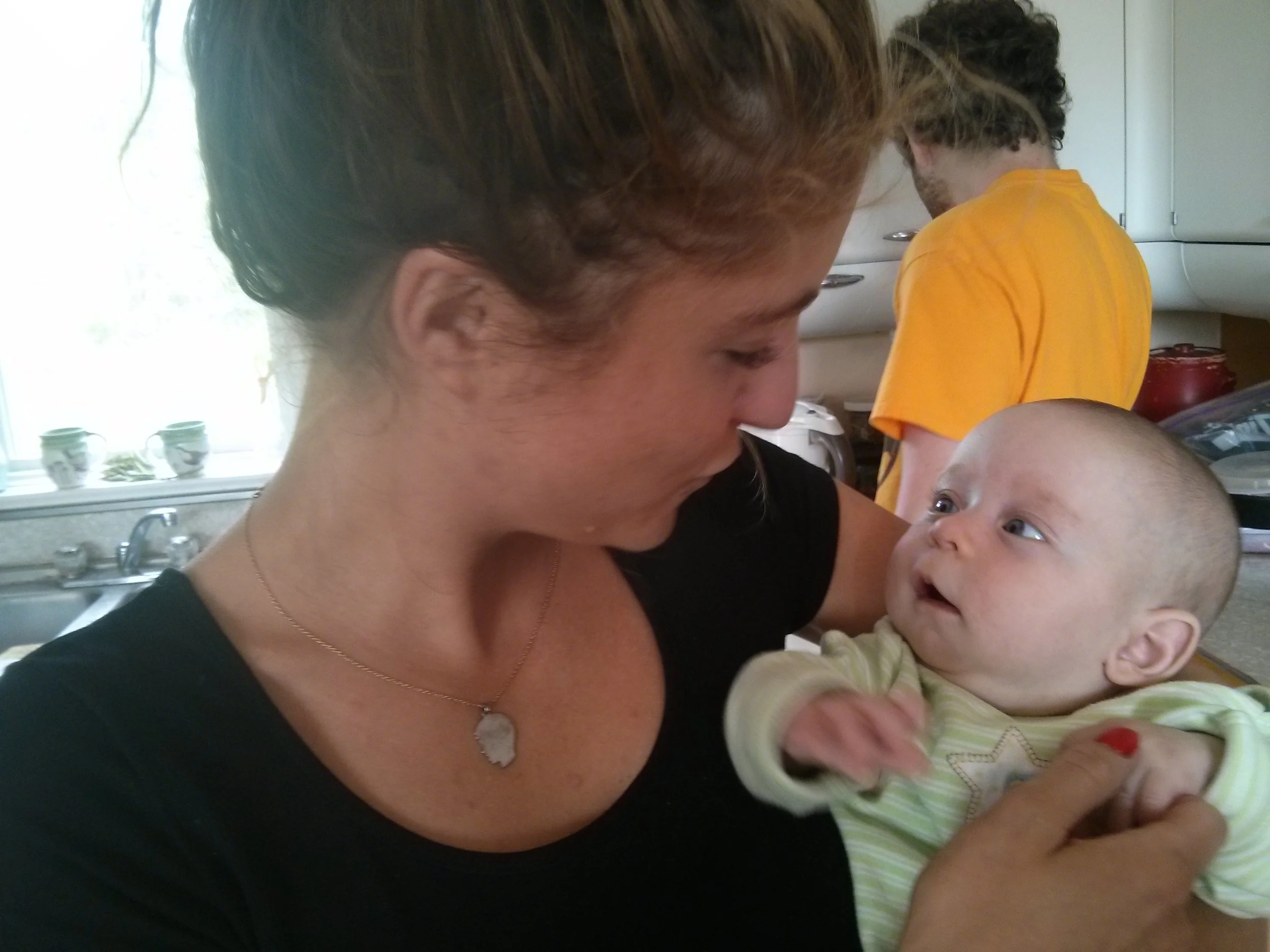 Loving auntie chez