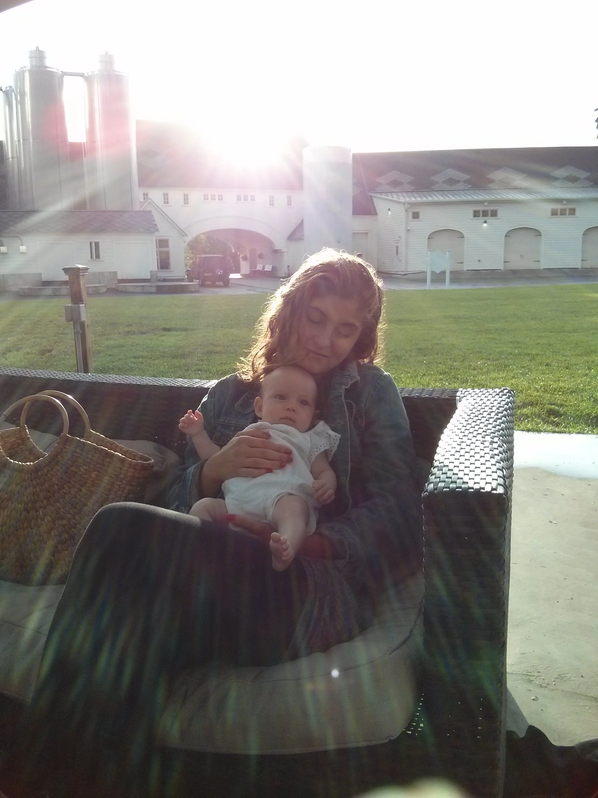 Late afternoon girls hang with Auntie Chez.