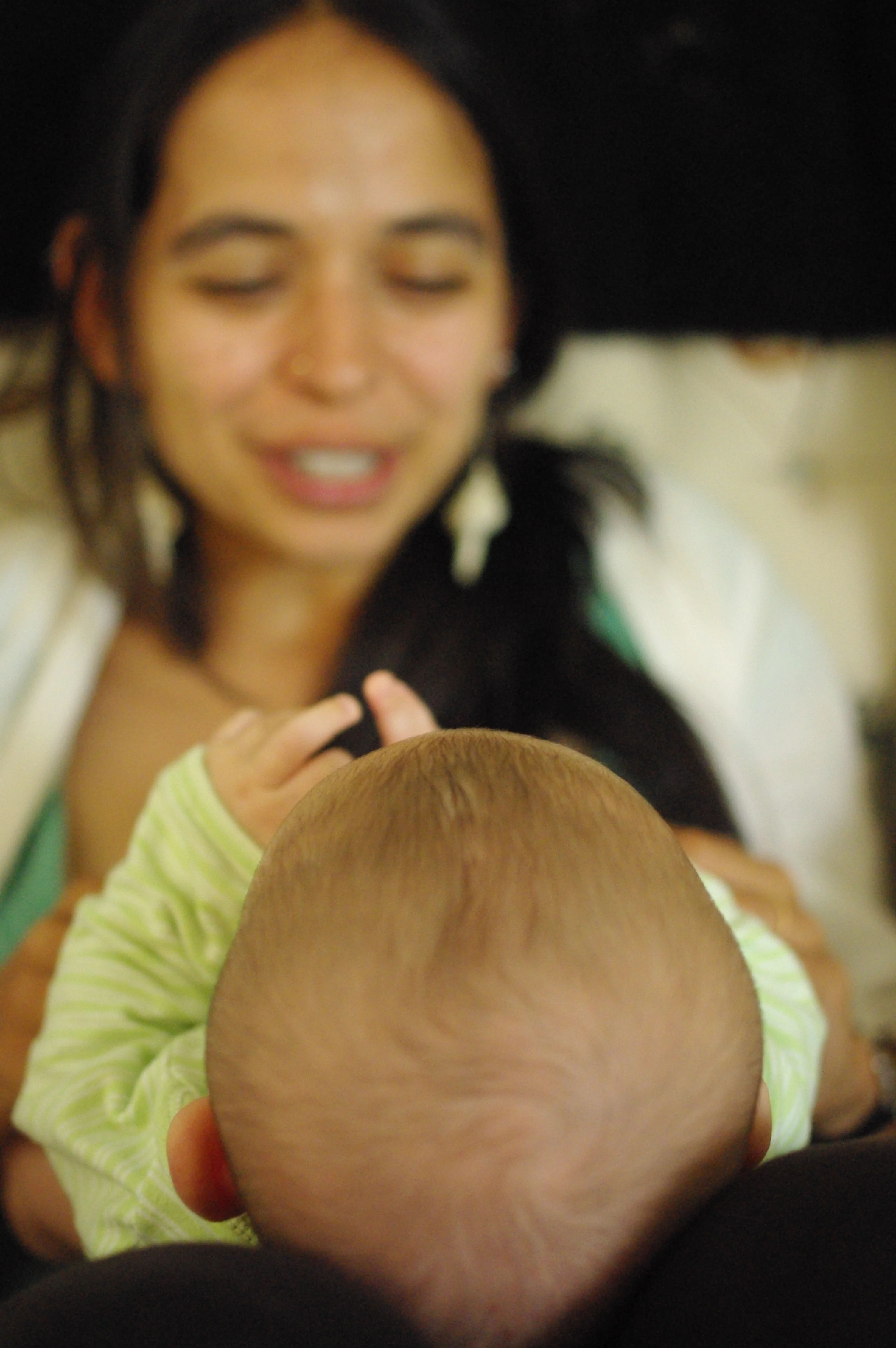 Morning playing with mommy
