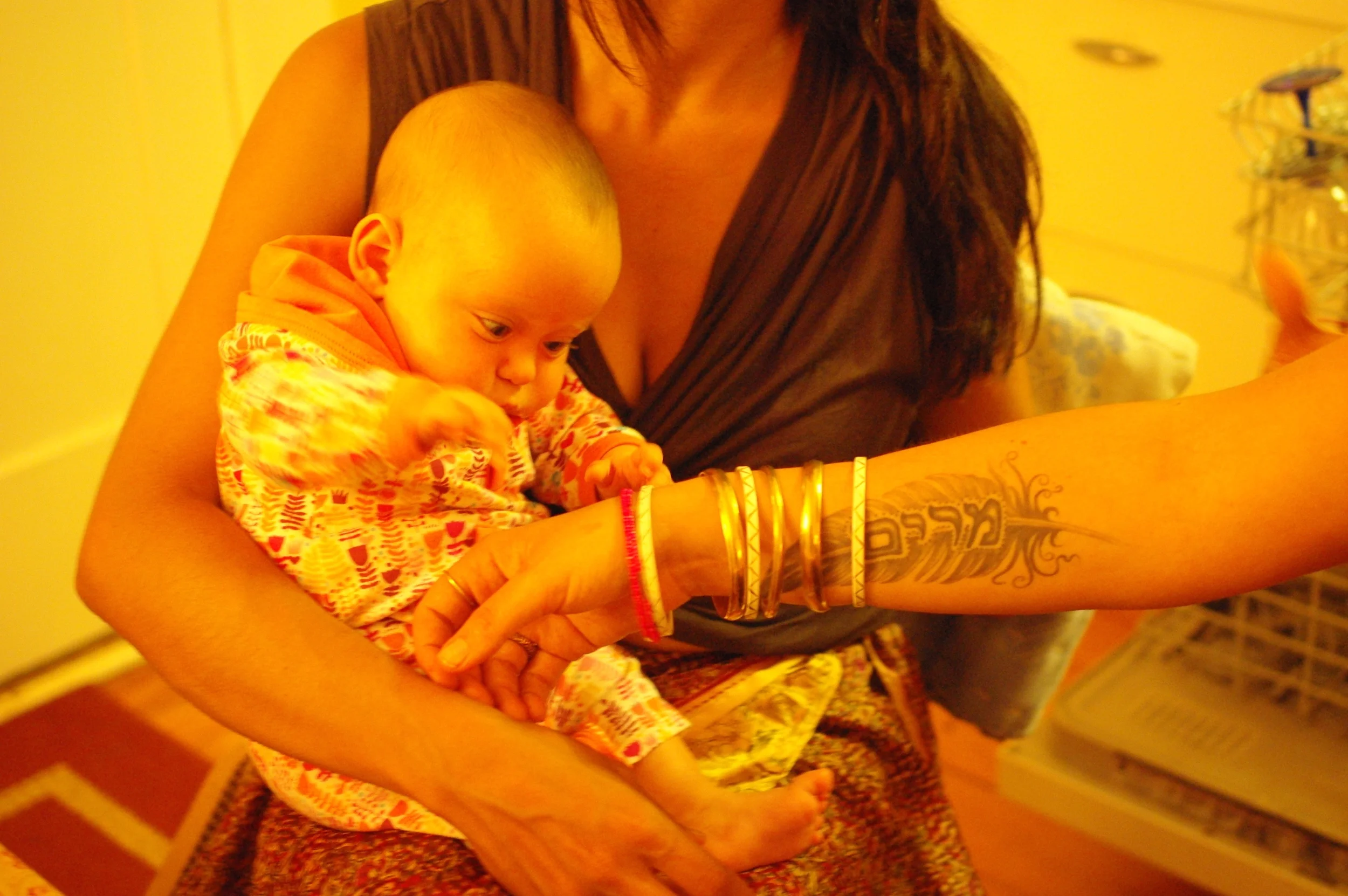 Amazed by Ms. Pearl and her tats 'n' bangles