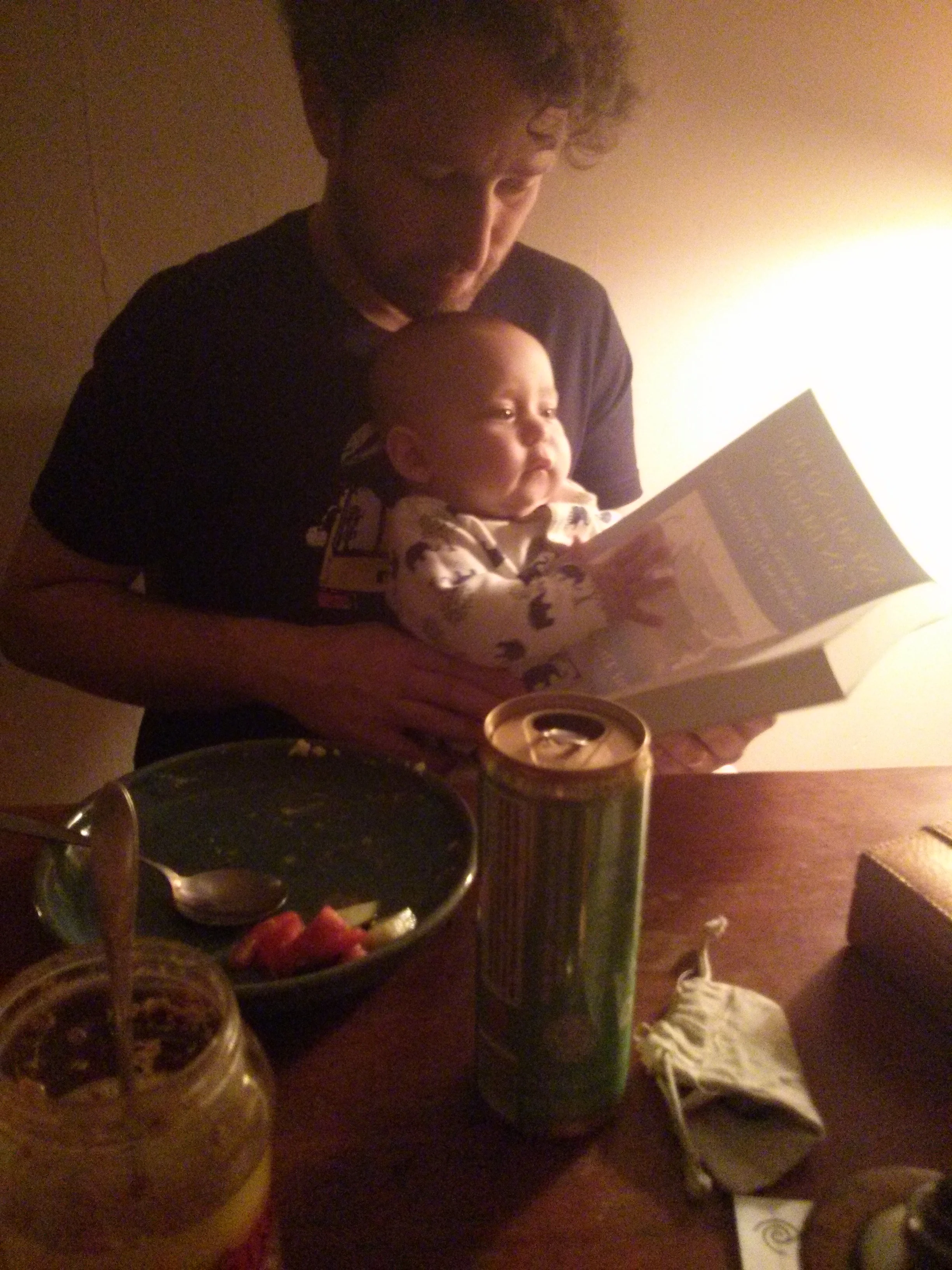 Reading with daddy