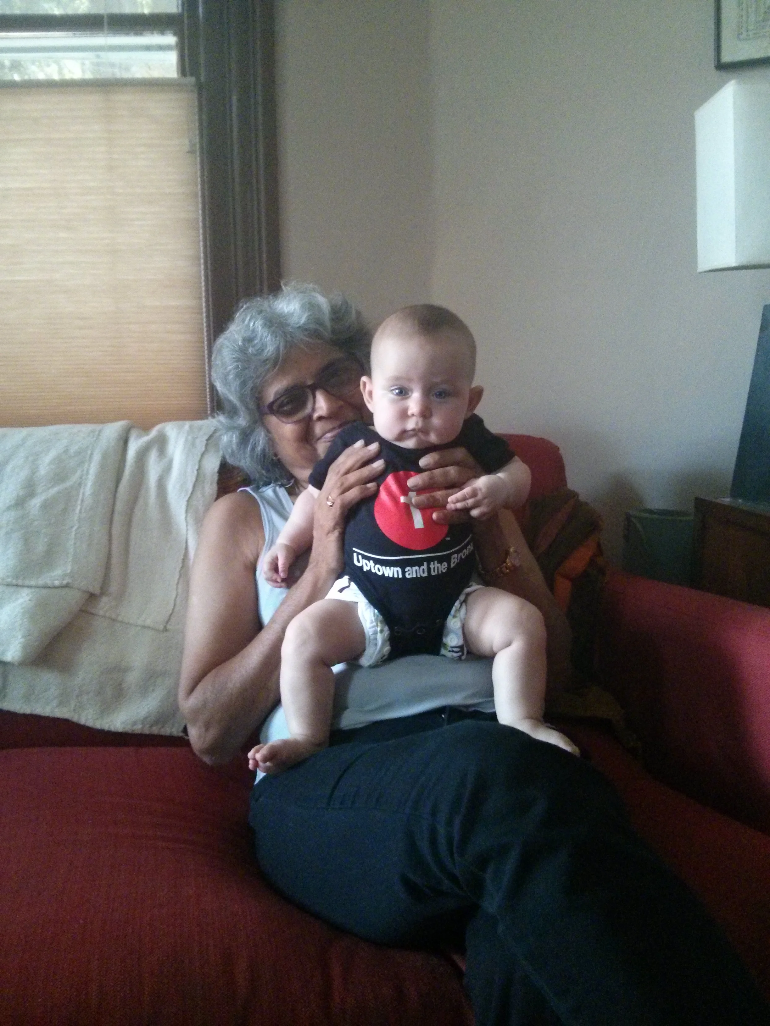 Nani and a skeptical baby