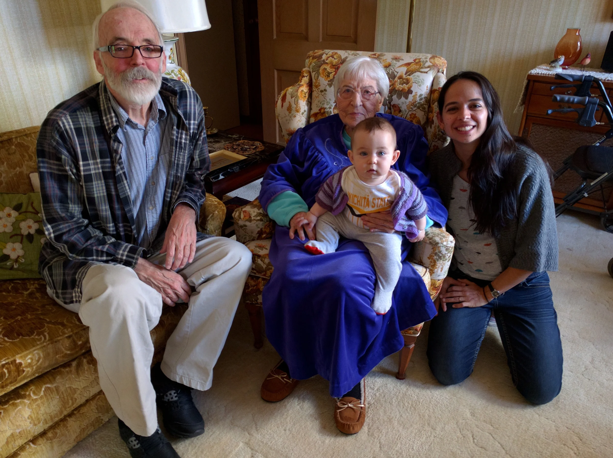 Laya and her Kansas family, 12/2015