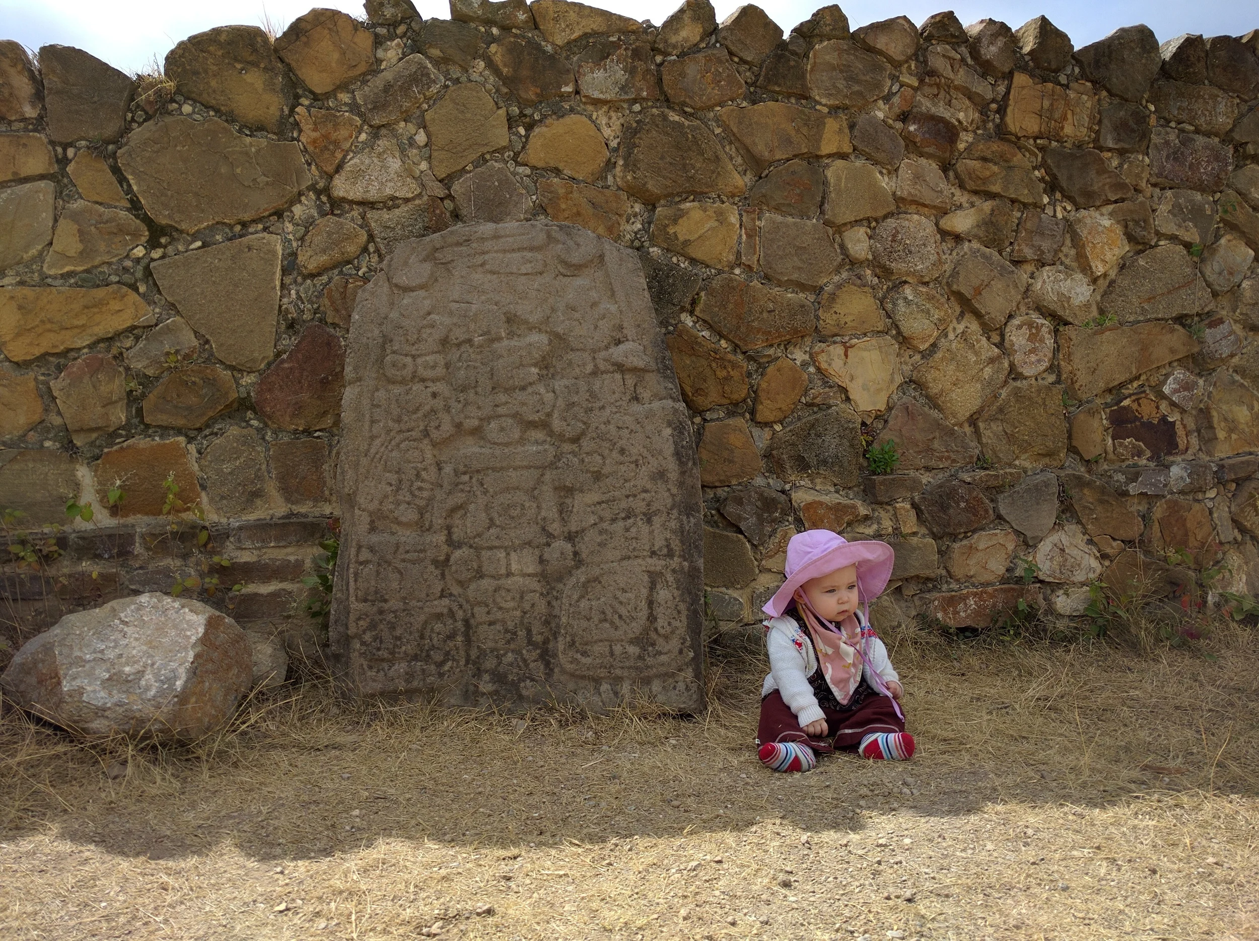 The intrepid explorer at Monte Alban! Oaxaca, 1/2016