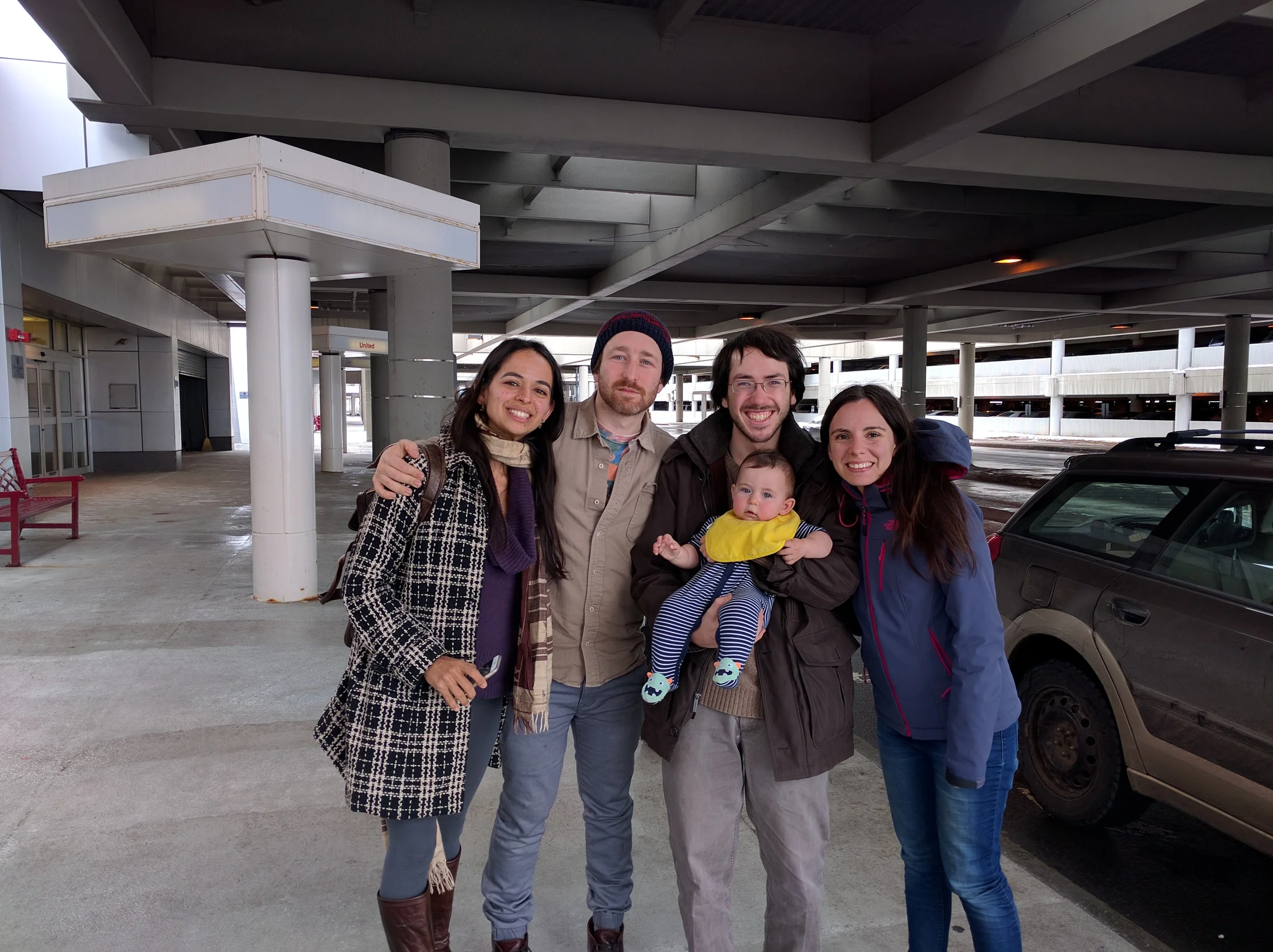 With new family, February 2016