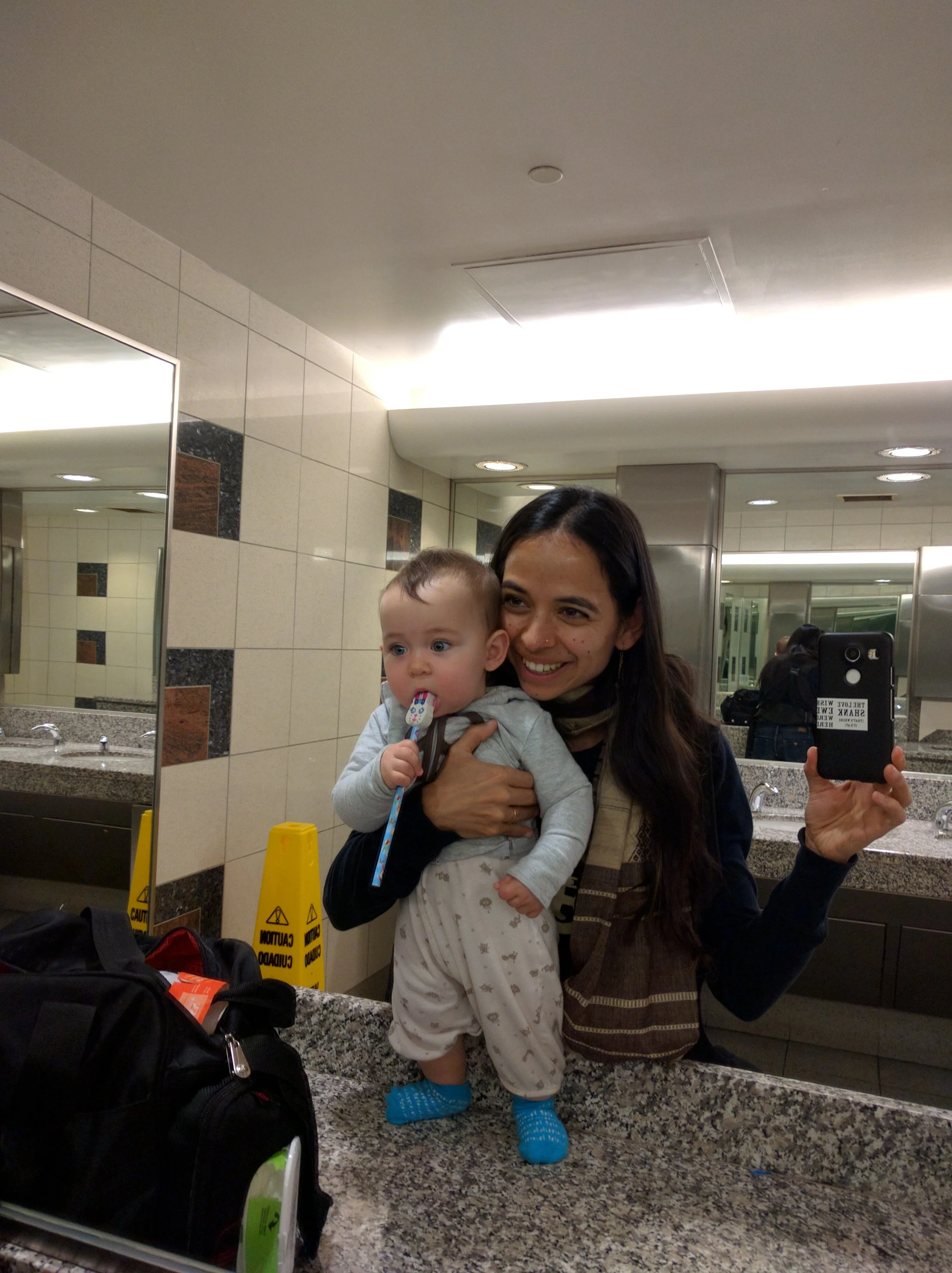 Airport buddies, February 2016