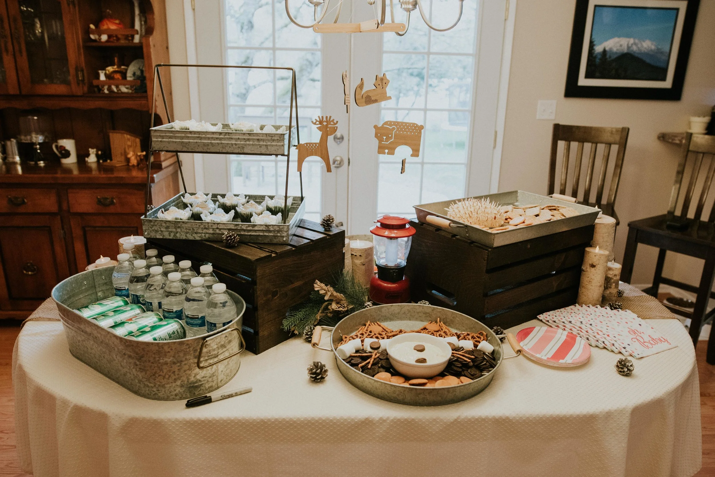 camping themed baby shower