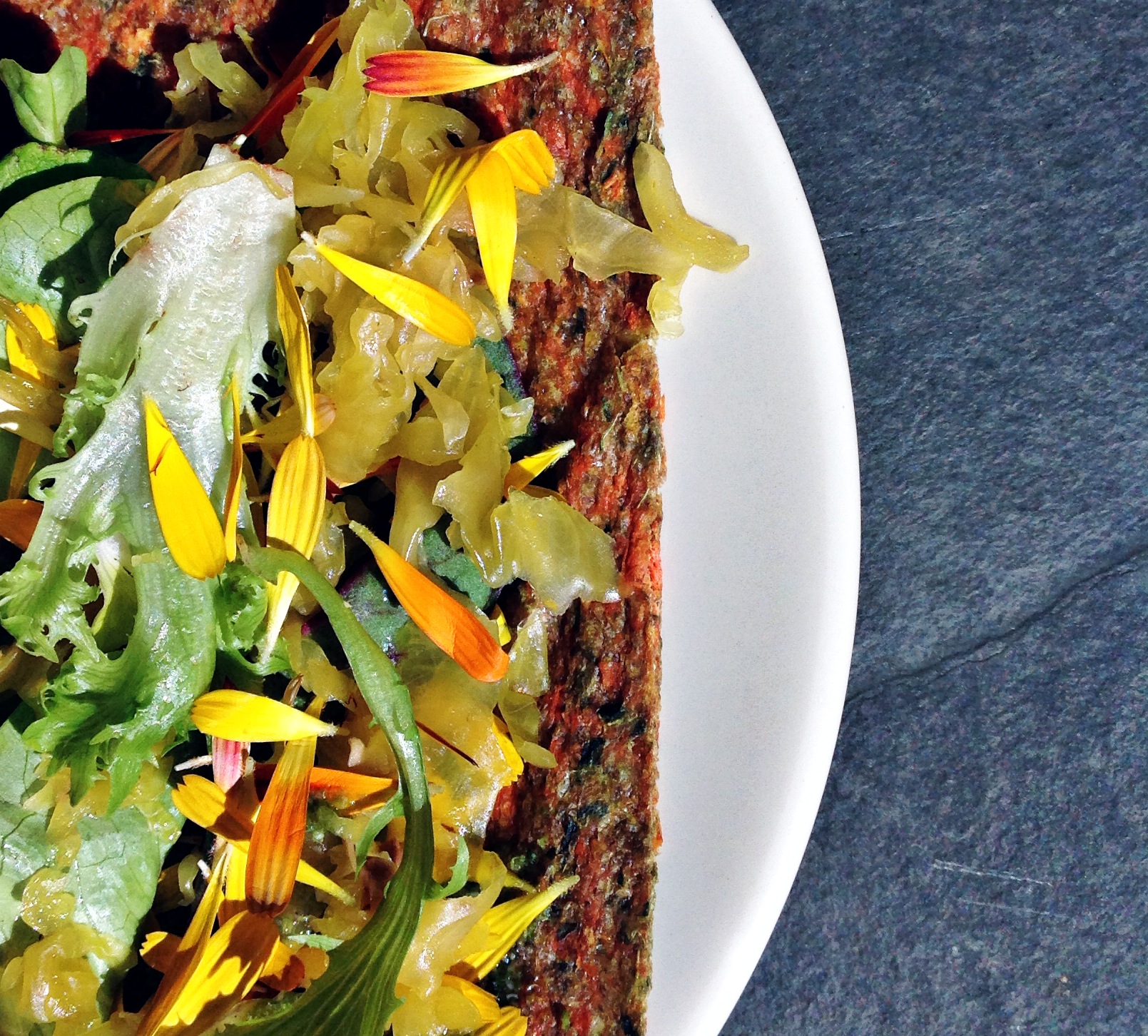 Raw Wrap with Raw Tonic Kraut