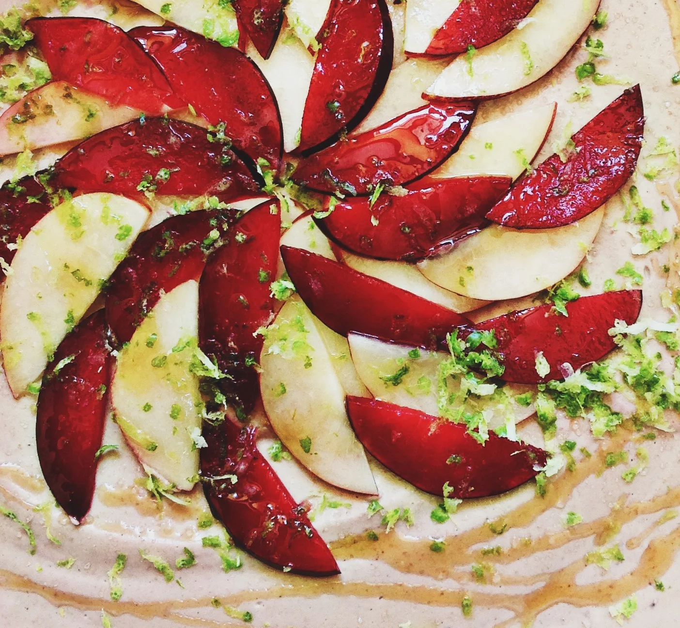 Raw Peach Cheesecake