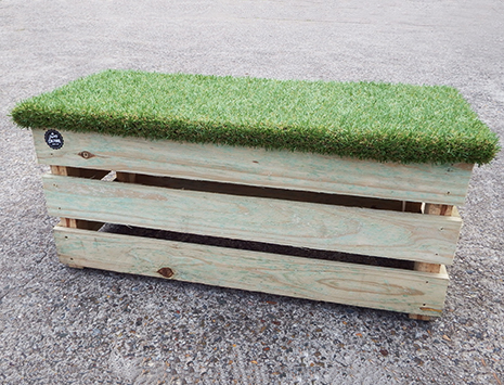Grass Top Pallet Bench - Double 