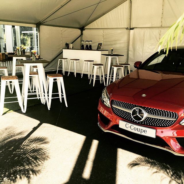 Fabulous pop up bar for the new #coupe by #mercedes. Fabulous event with fresh juices and smoothies for a VIP group. #mobilebar #juice #juicebar #smoothies #smoothiebar #events #portablebar #blendedmobilejuicebar