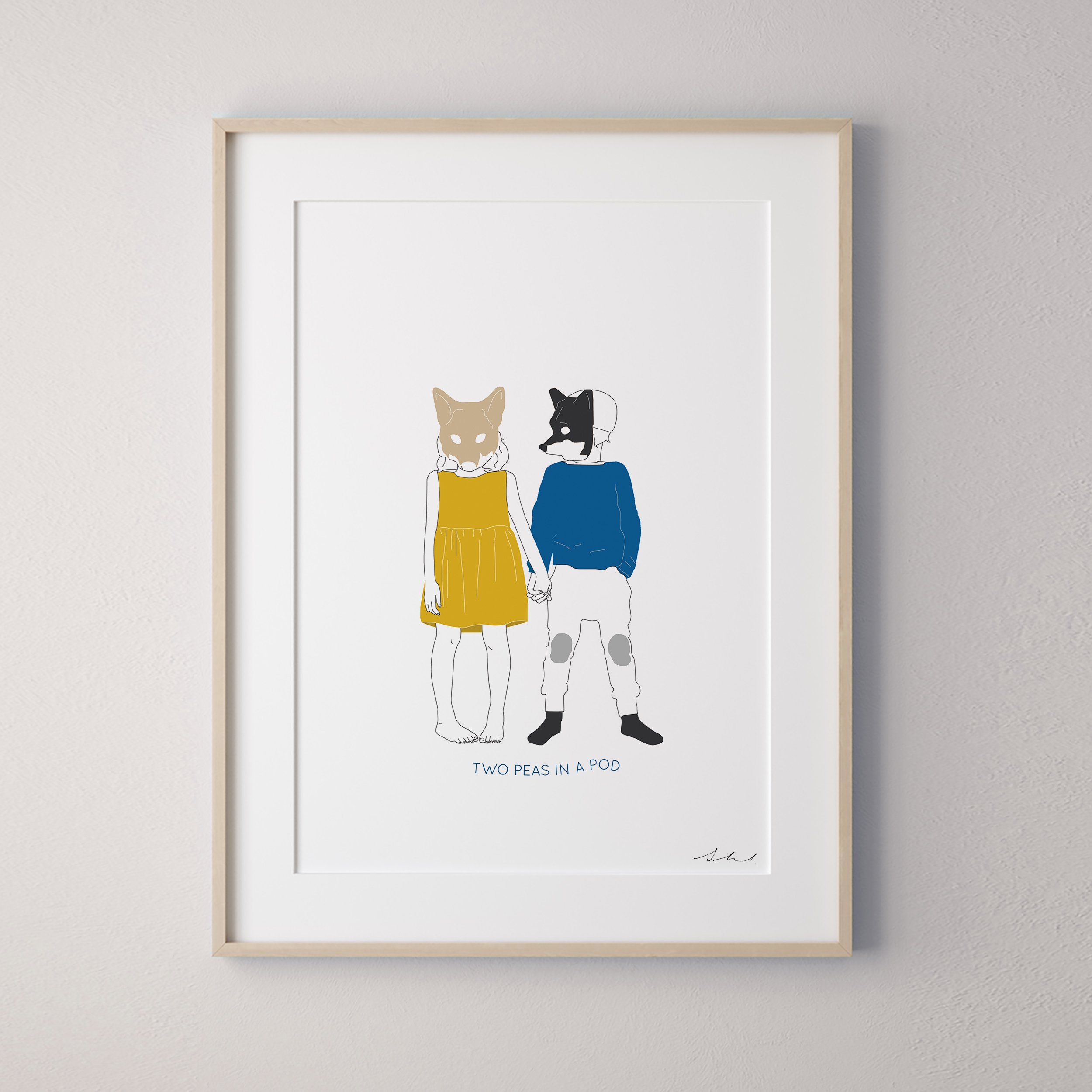 Two peas framed.jpg