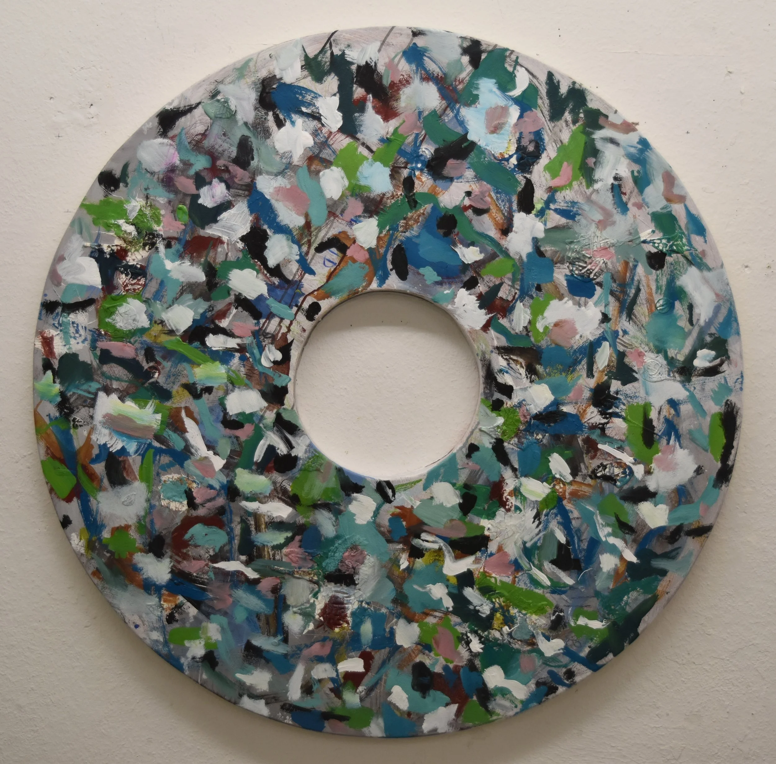 Acrylic on Canvas 110cm diameter 43in d