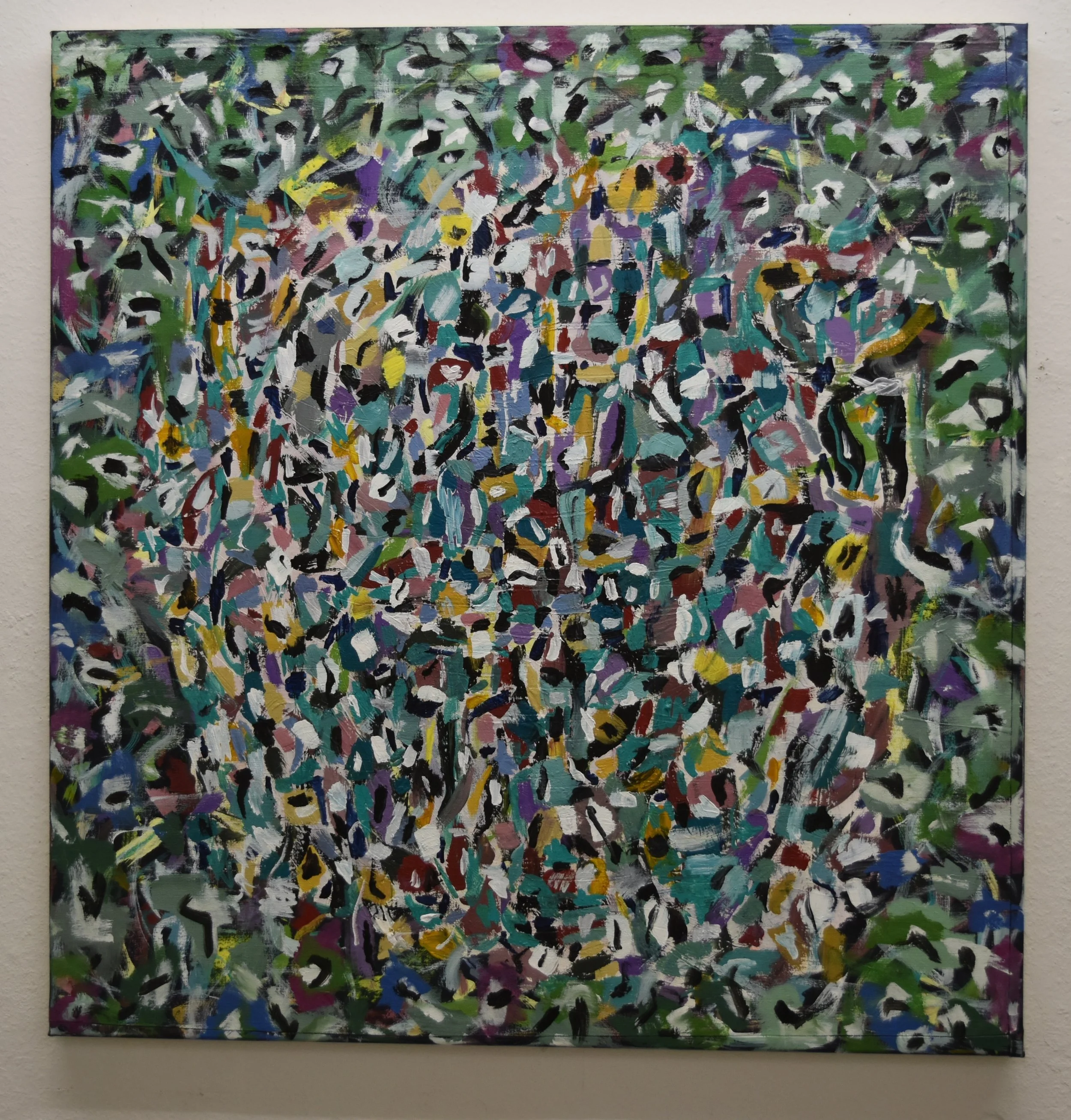 Acrylic on canvas 110x115 44x49in