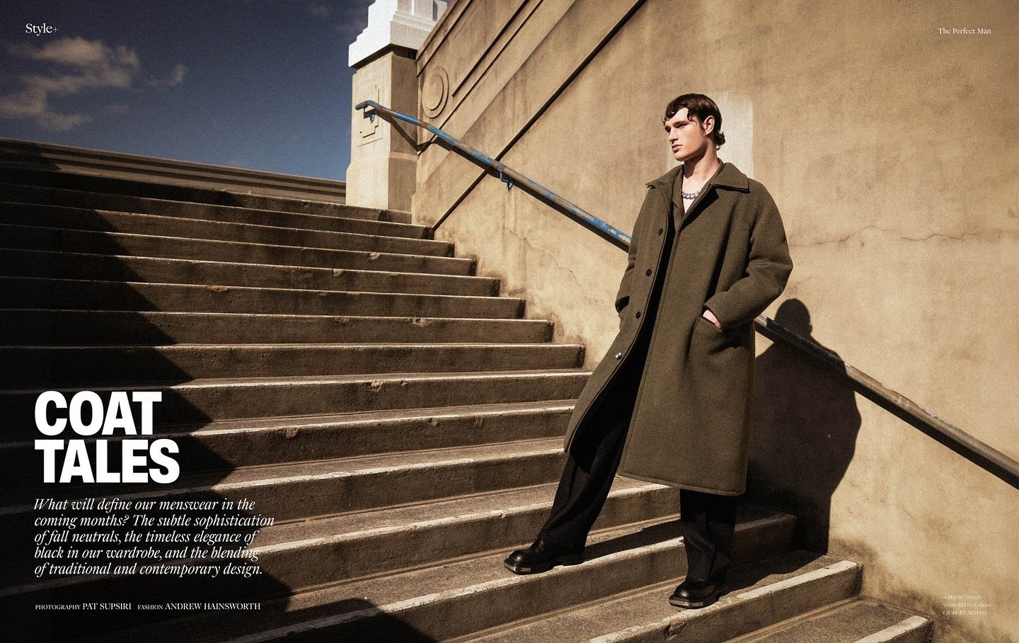 Coat Tales: The subtle sophistication of fall neutrals, the timeless elegance of black in our wardrobe are what will define our menswear in the coming months.
&mdash;
Complete story link in bio

Martin wears @emporioarmani / @zegnaofficial
Photograph