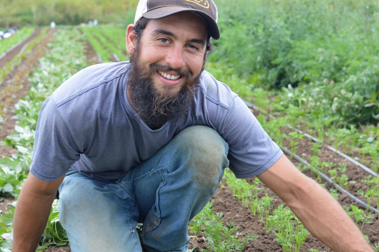 Farmer Alex - all smiles!