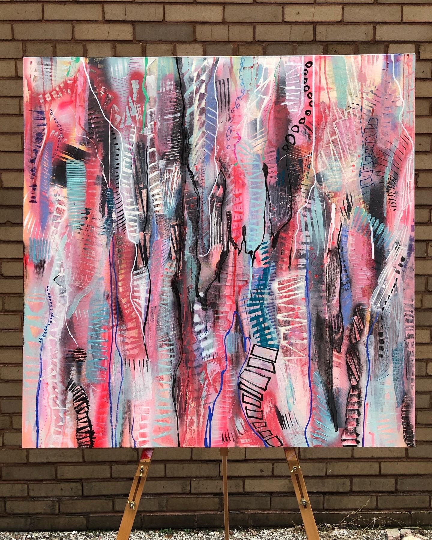 feral chutes, 2019 | acrylic, 36 " x 36" 