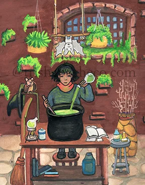 Hazel the self taught witch