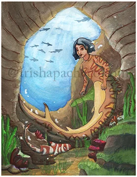 Marina the half shark-half human