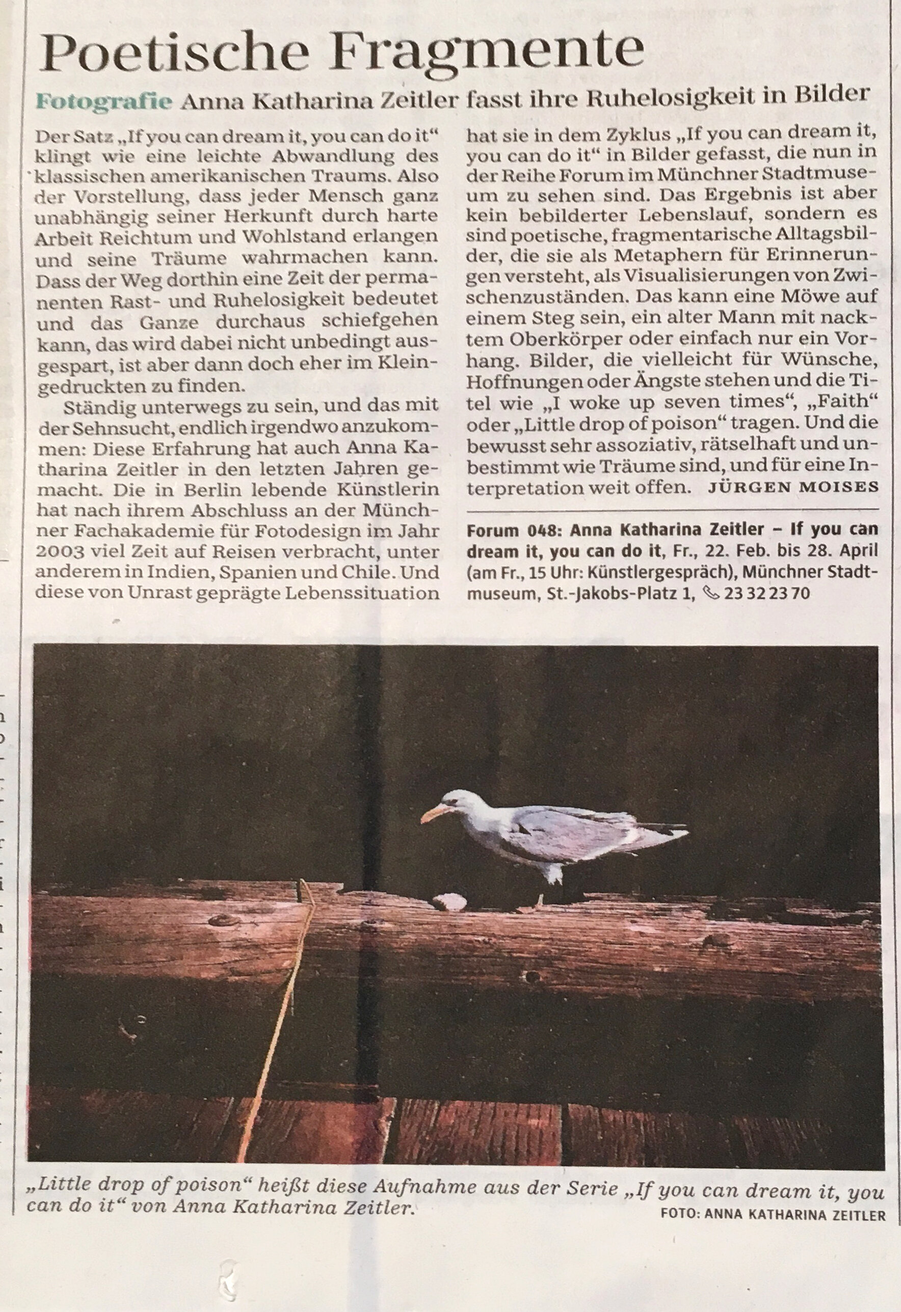  Süddeutsche Zeitung, Feuilleton Germany, 2019 