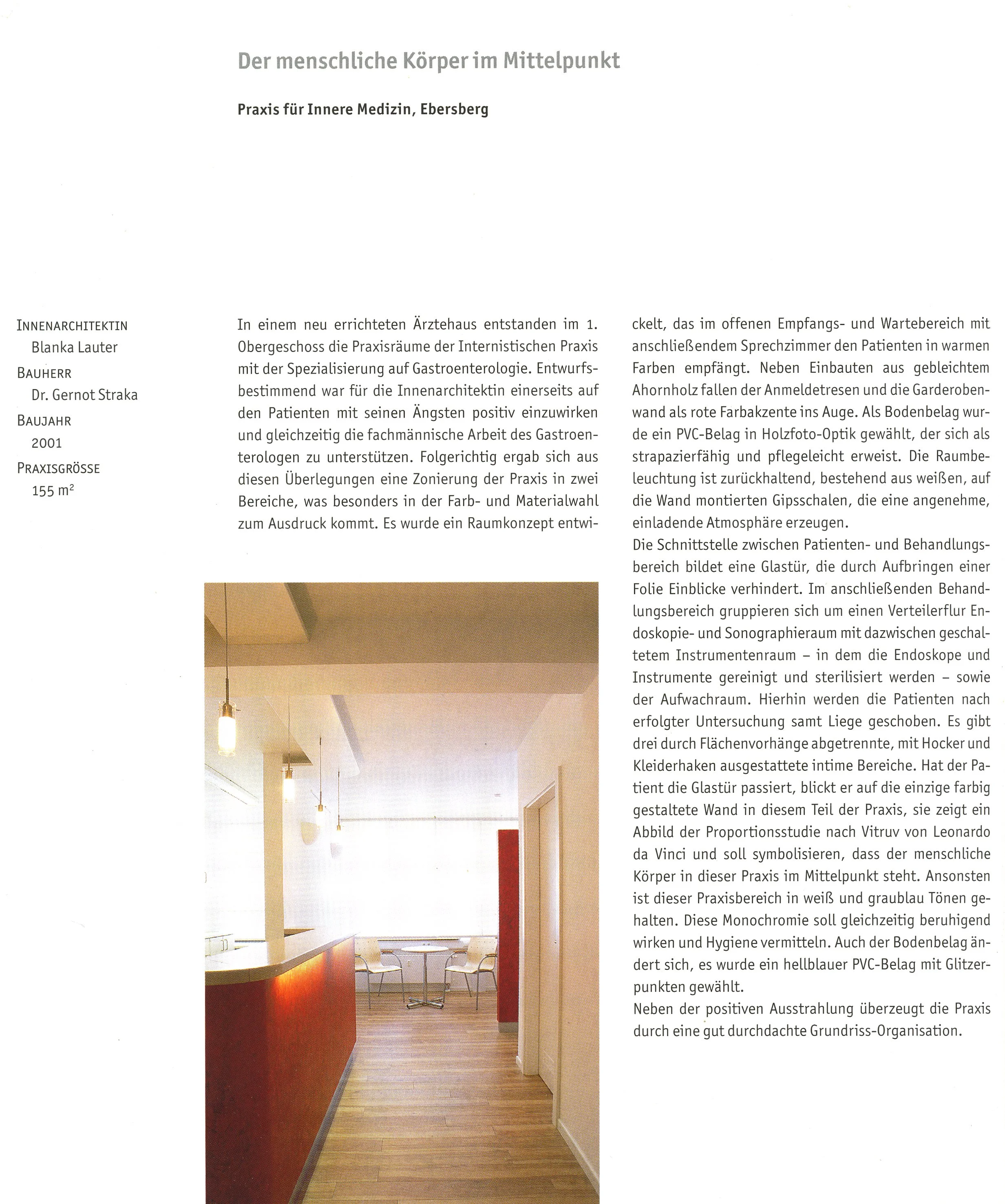  Practice for internal medicine Book “ Arztpraxen” Ebersberg, Germany 