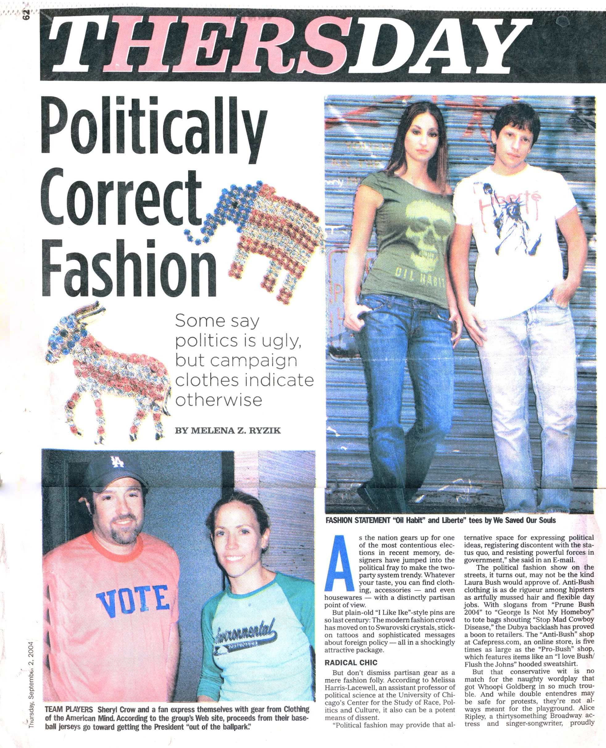  Political fasion for Daily News New York, USA 