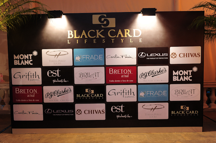 mural de fotos, evento best of black card