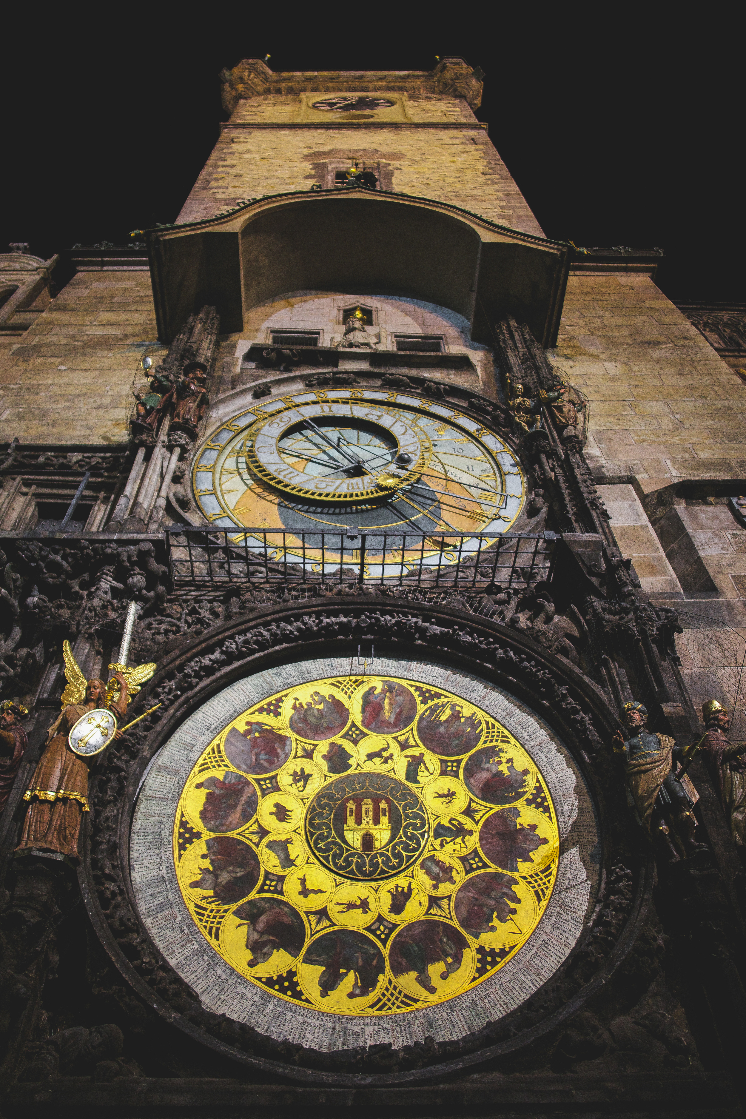 The Prague Astronomical Clock which was first installed in 1410. http://www.czechtourism.com/c/prague-astronomical-clock/