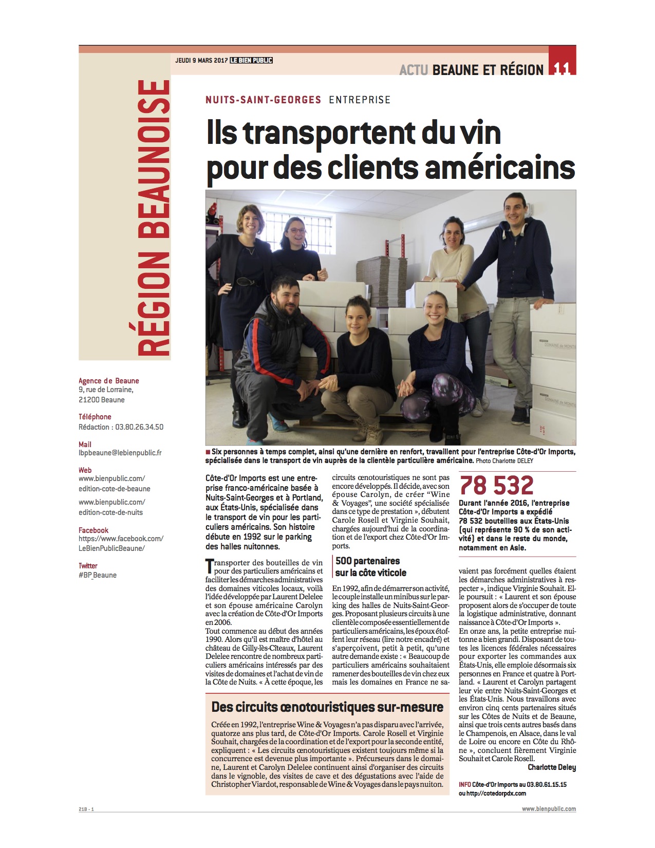 Le Bien Public - 9 mars 2017