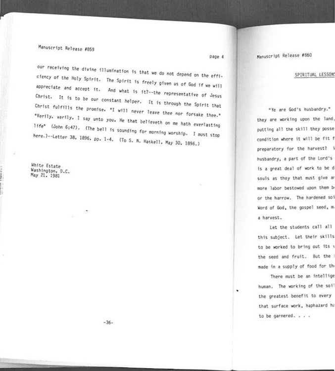 Hard-copy of Volume 11, Manuscript Release from 1990