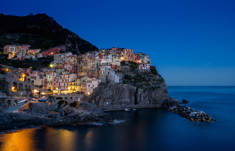 Manarola at night