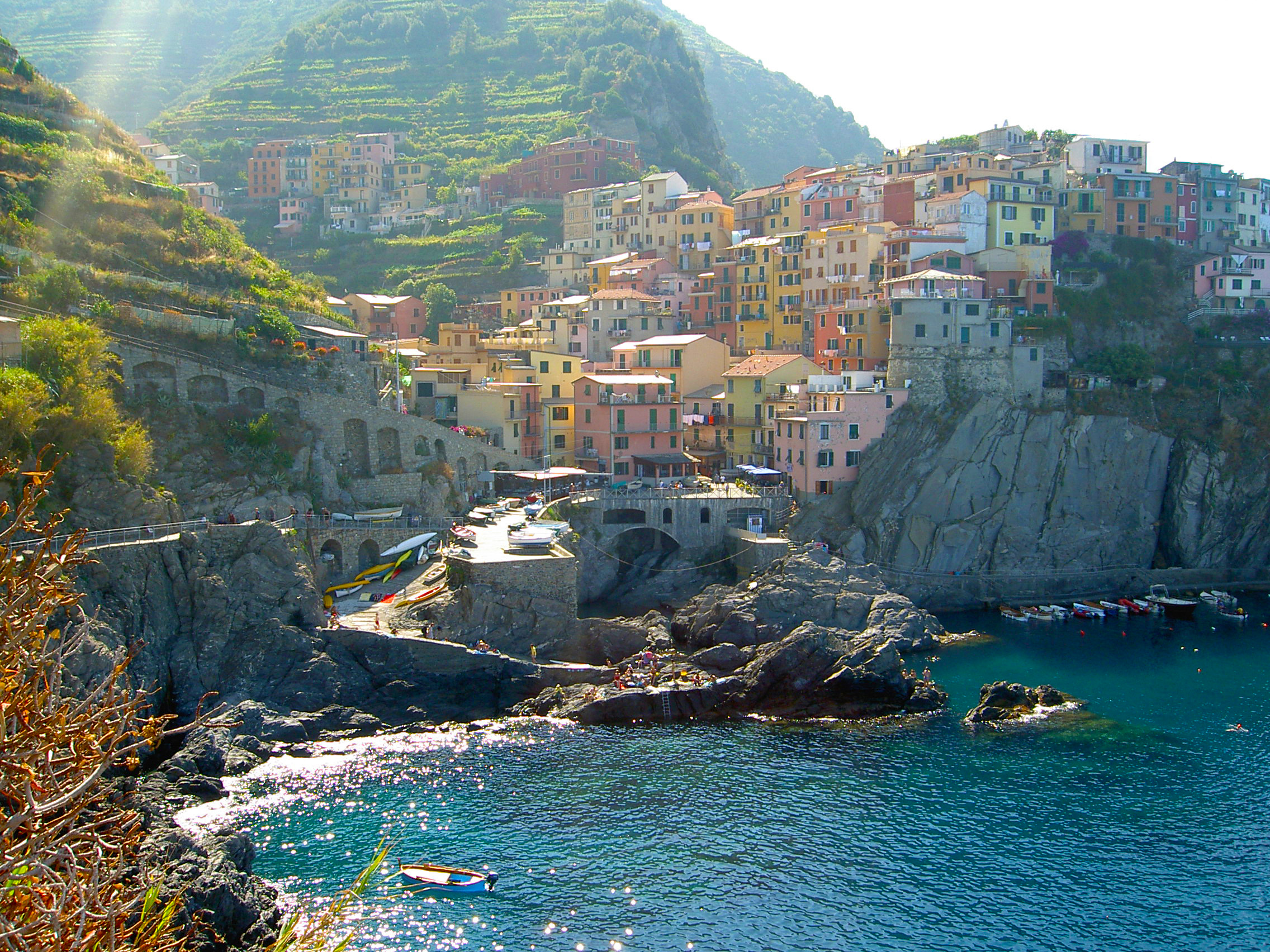 Manarola is one of the most photographed village of Cinque Terre. Best time to visit is in the evening
