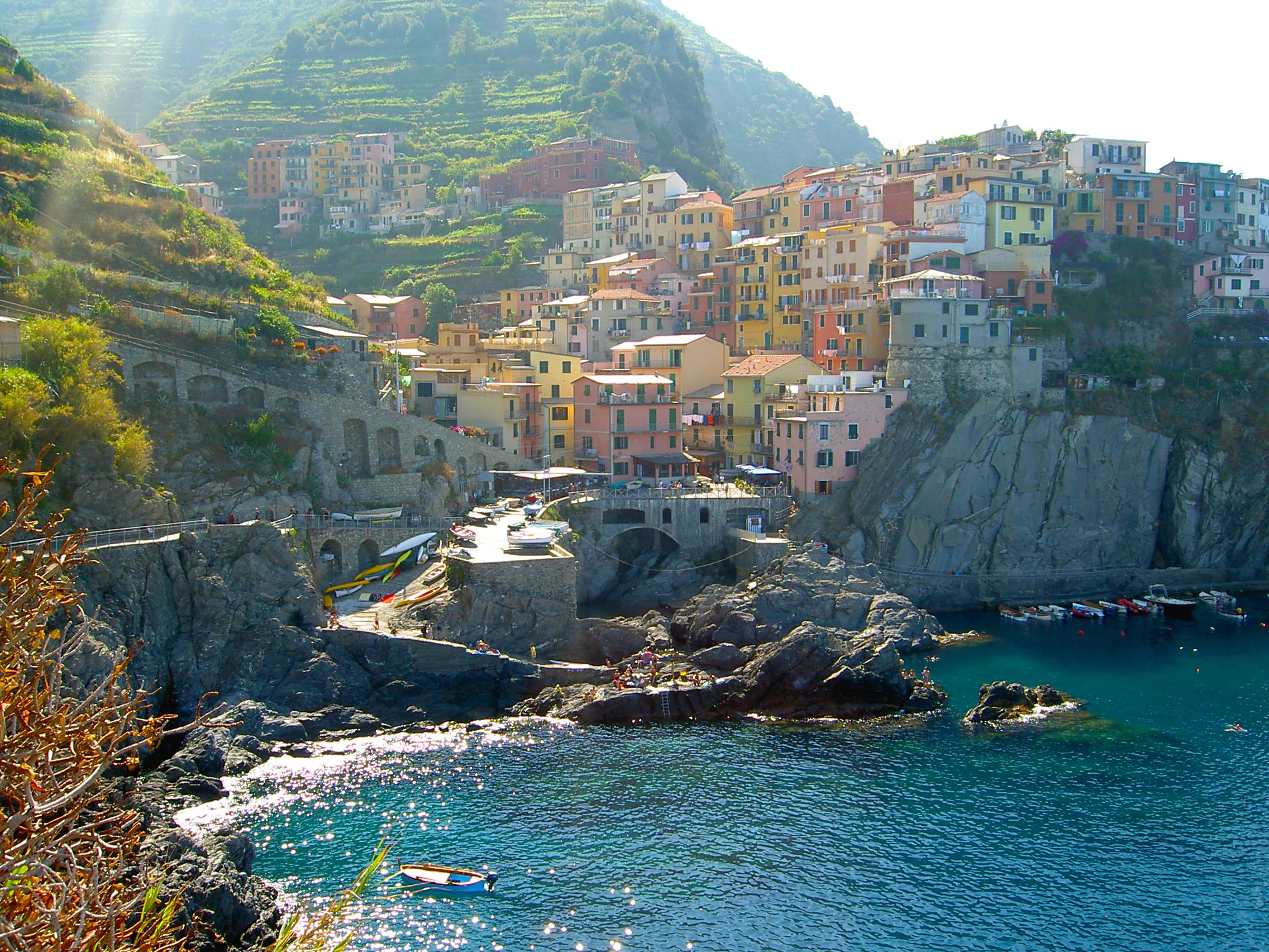 Manarola is one of the most photographed village of Cinque Terre. Best time to visit is in the evening