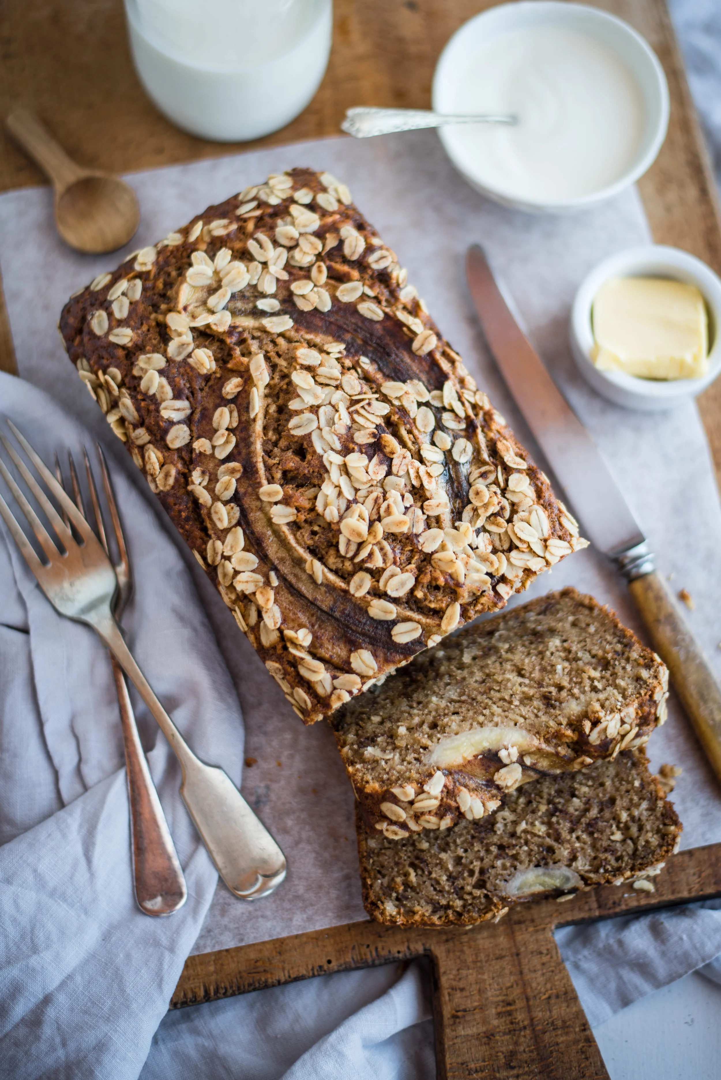 Banana, Coconut & Oat Loaf — THE HUNGRY COOK