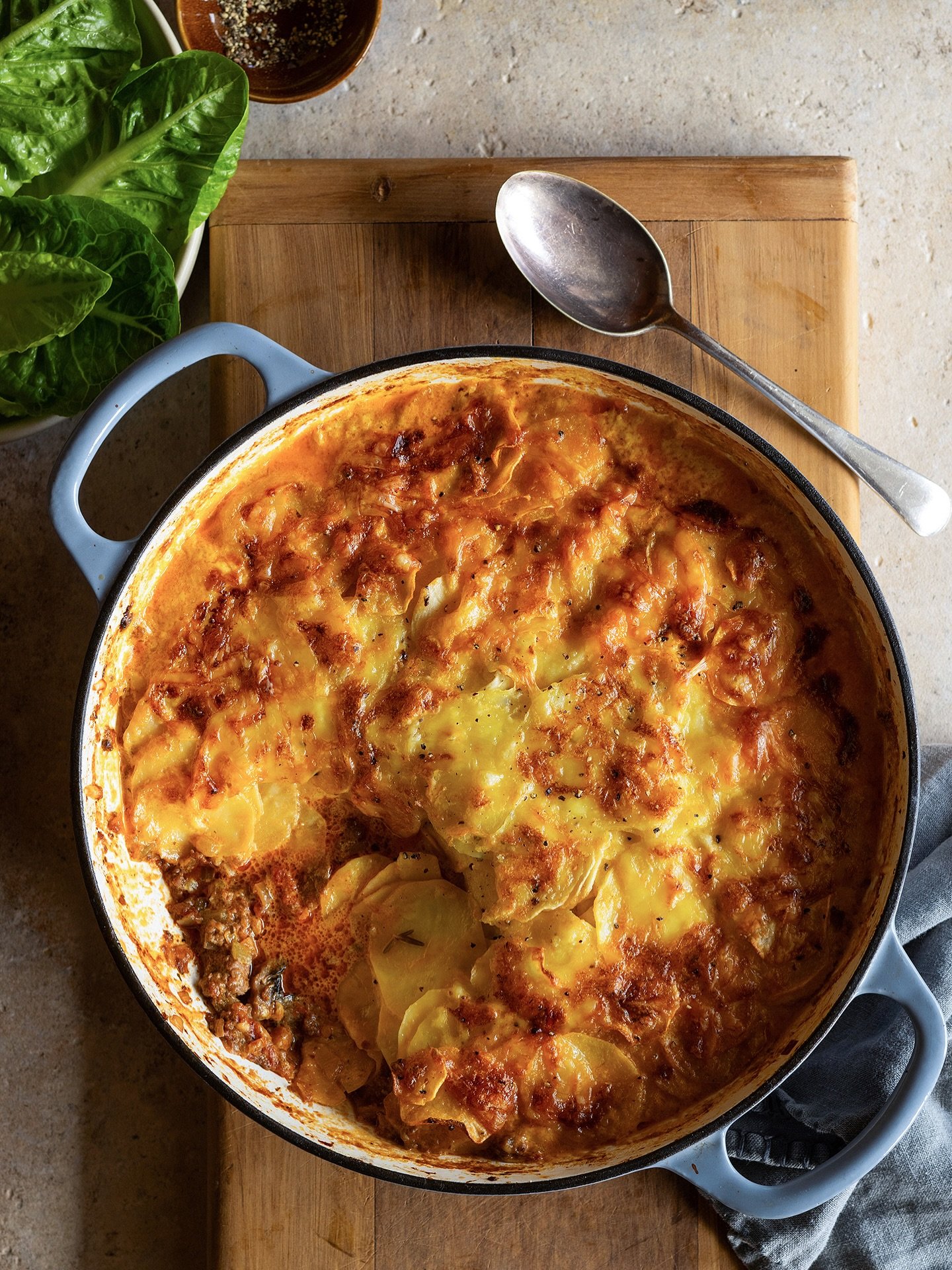 I&rsquo;ve just been chatting to @jessemulligannz on @rnznewzealand about this glorious cottage pie with a parsnip and potato dauphinoise top. A rich and hearty beef stew with creamy thinly sliced potatoes and parsnip. If you want to hear me say &lsq