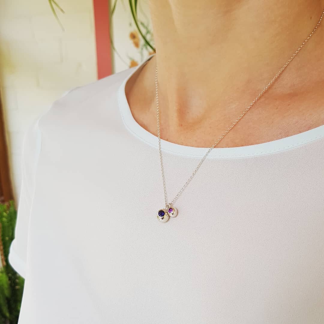 Silver Gemset Double Orb Necklace.jpg